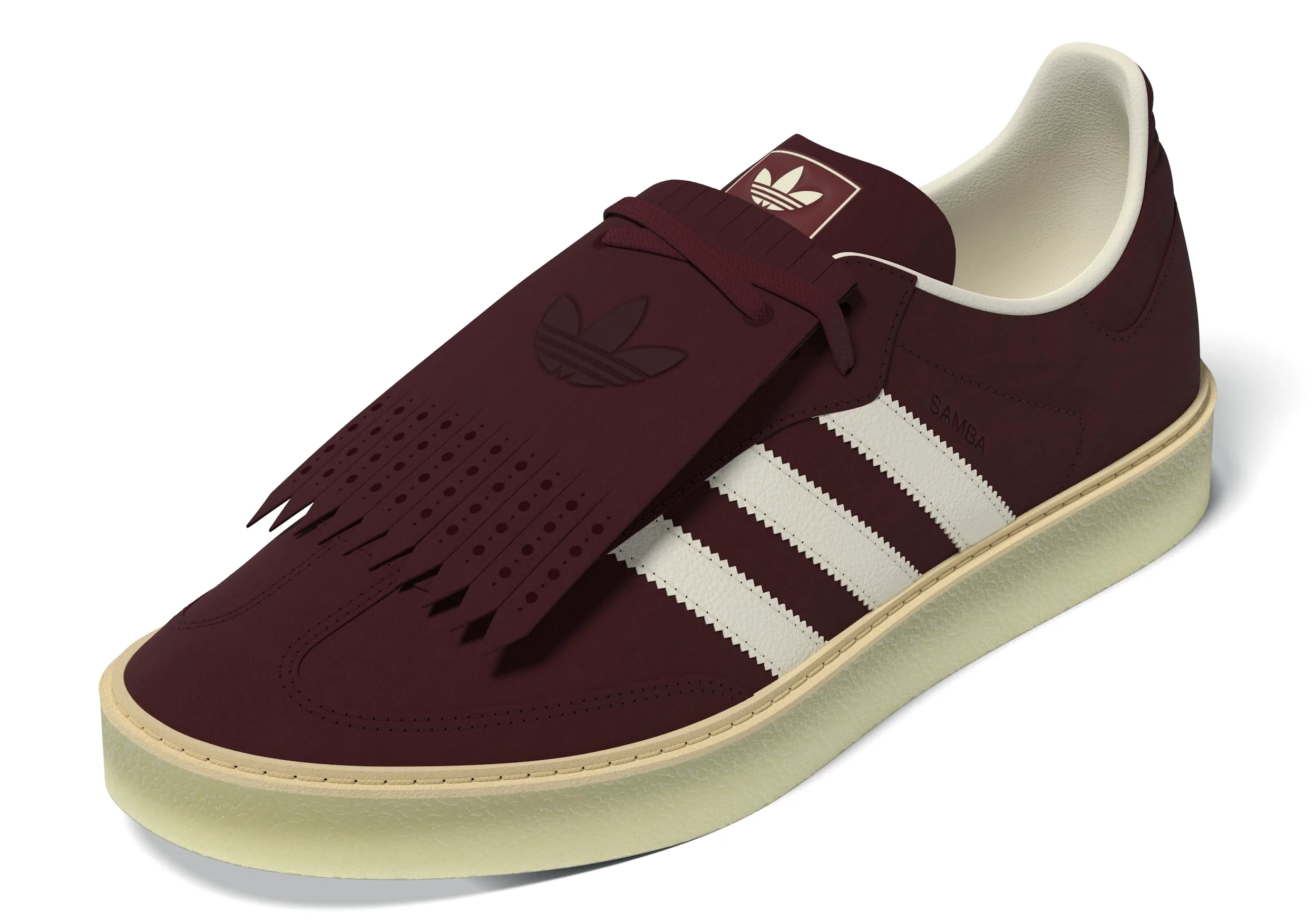ADIDAS SAMBA LUX MAROON/OWHITE/NOBMAR JR0903 - Image 11