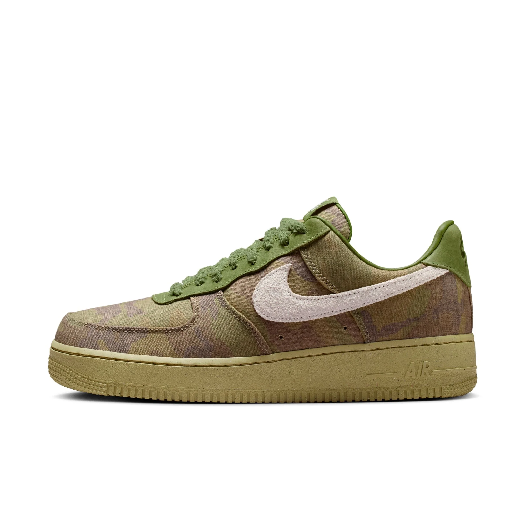 Air Force 1 Low Men's Shoes Color: Asparagus/wheat Grass-aluminum-phantom Style: IO5011-300 - Image 9
