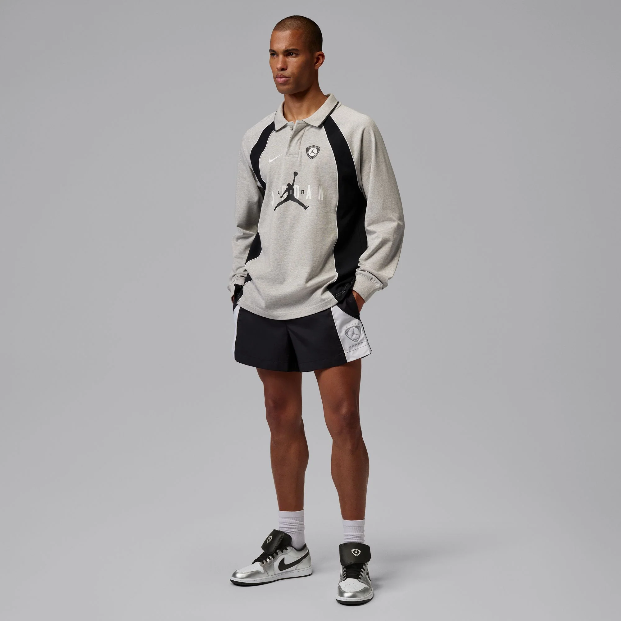 Air Jordan 1 Low SE Color: WHITE/BLACK-WHITE-METALLIC SILVER Style: IR2278-100 - Image 8