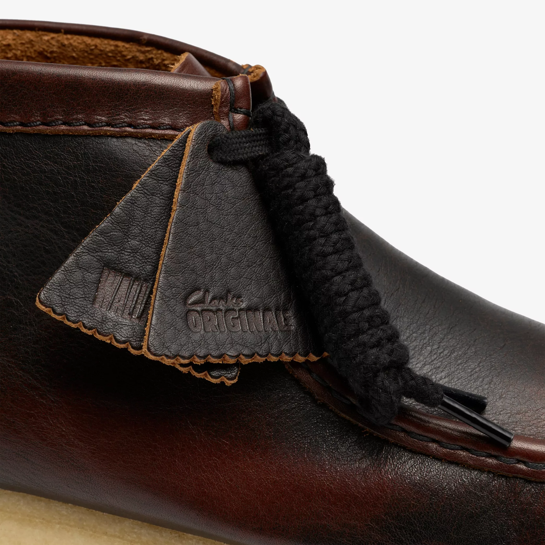 CLARK Wallabee Dark Tan Combination 26182763 - Image 3