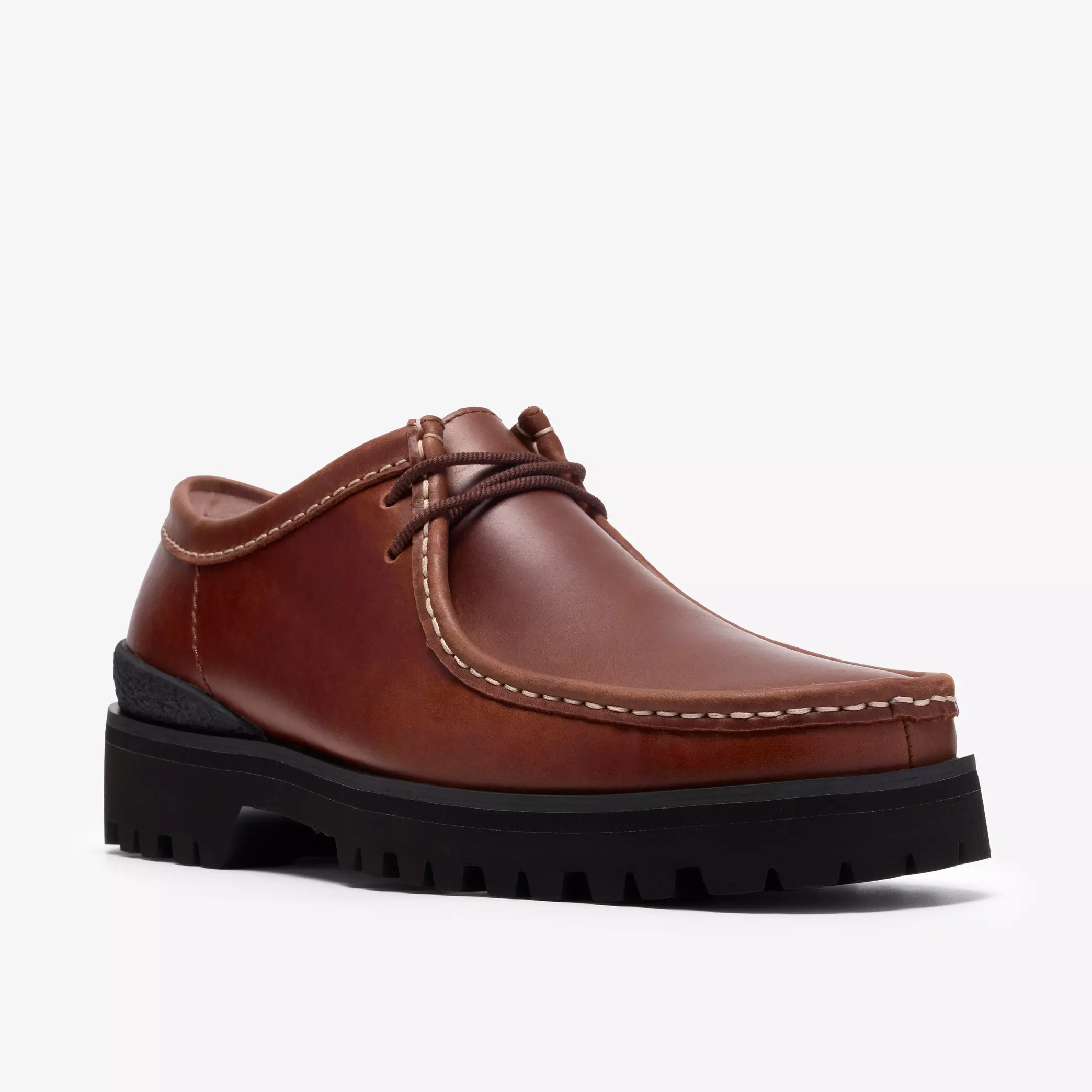 Clarks Walla Yukoner Mens Shoes Color: Brown Leather Style: 26186473 - Image 2