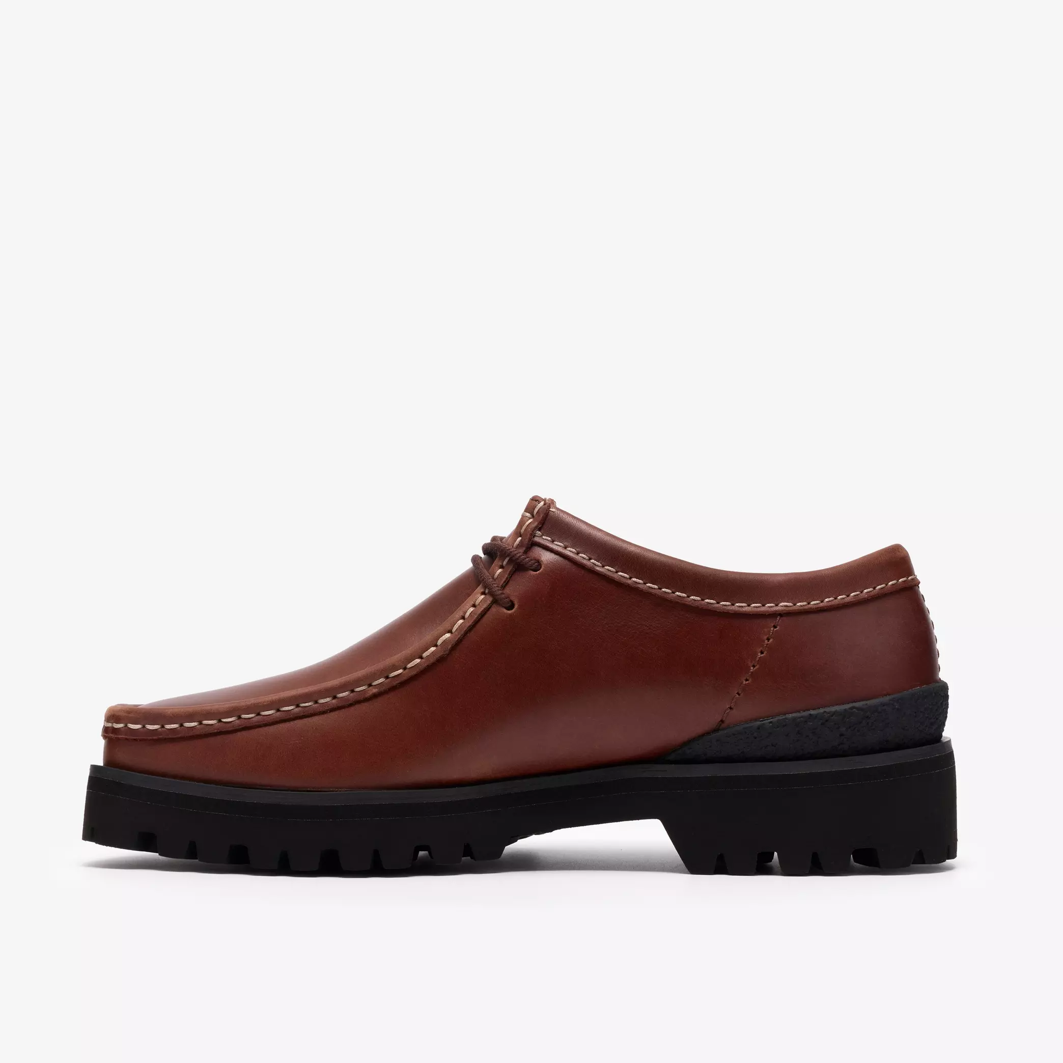Clarks Walla Yukoner Mens Shoes Color: Brown Leather Style: 26186473 - Image 4