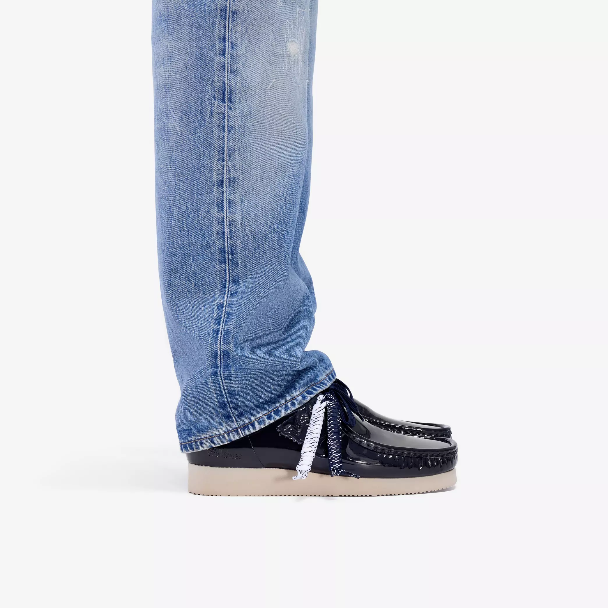 Clarks Wallabee 2604 Navy Patent Style: 26186520 - Image 5