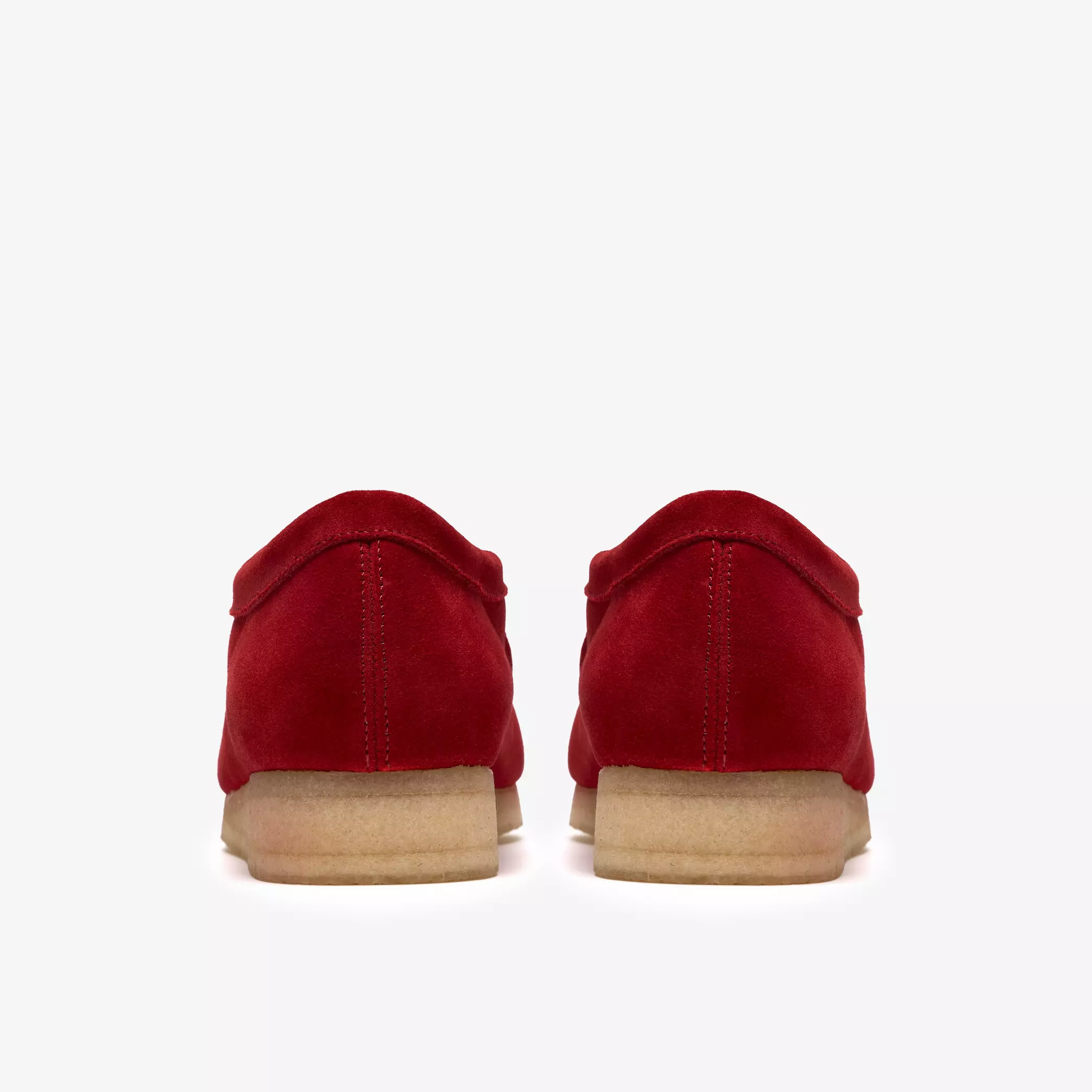 Clarks Wallabee Mens Shoes Color: Deep Red Suede Style: 26186772 - Image 3