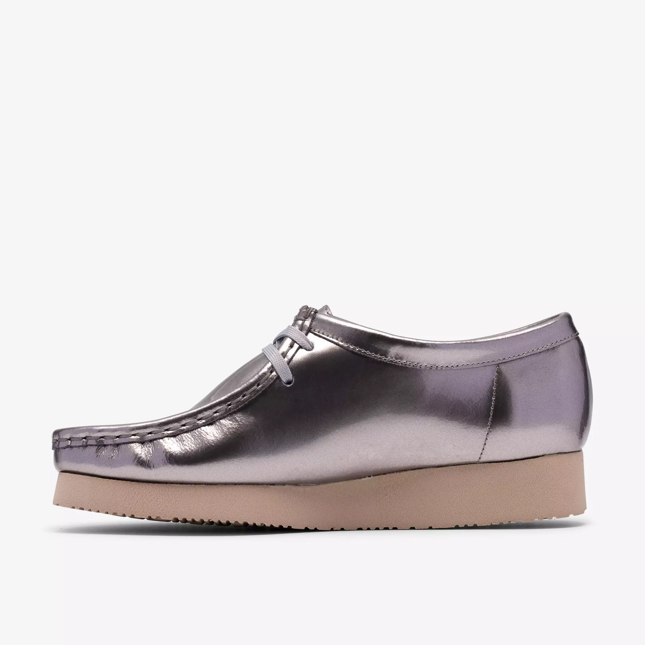 Clarks Wallabee WOMAN Silver Patent Style: 26186506 - Image 4