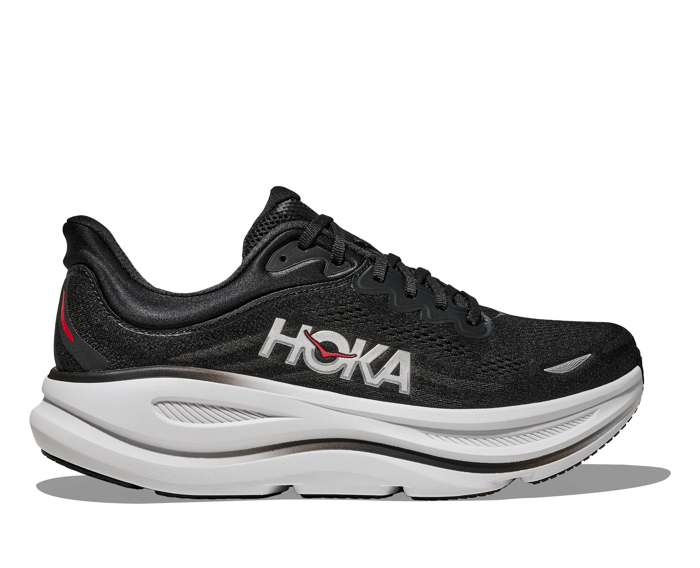 HOKA Men's BONDI 9 Black/Vermillion 1162011-bkvr - Image 3
