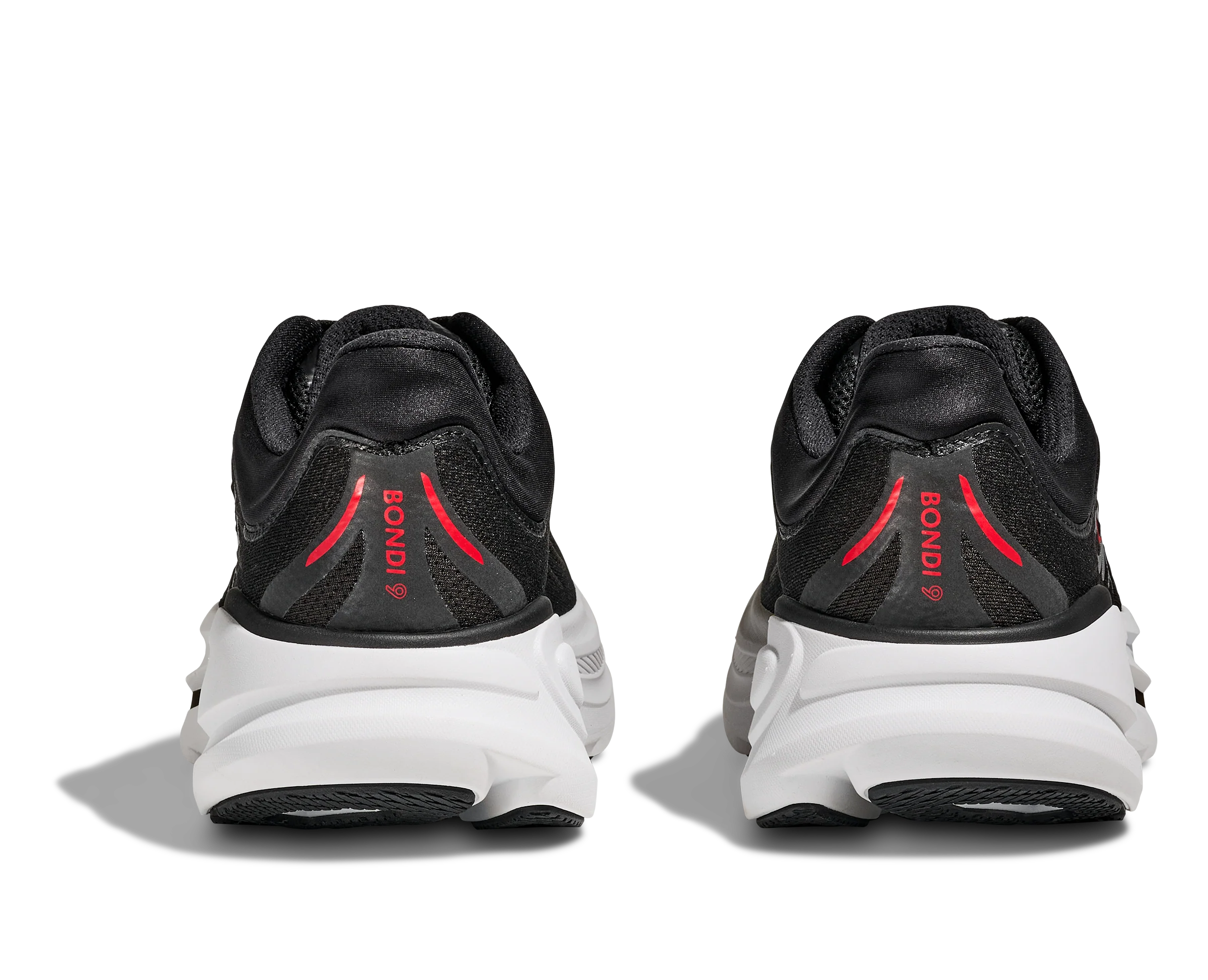 HOKA Men's BONDI 9 Black/Vermillion 1162011-bkvr - Image 9