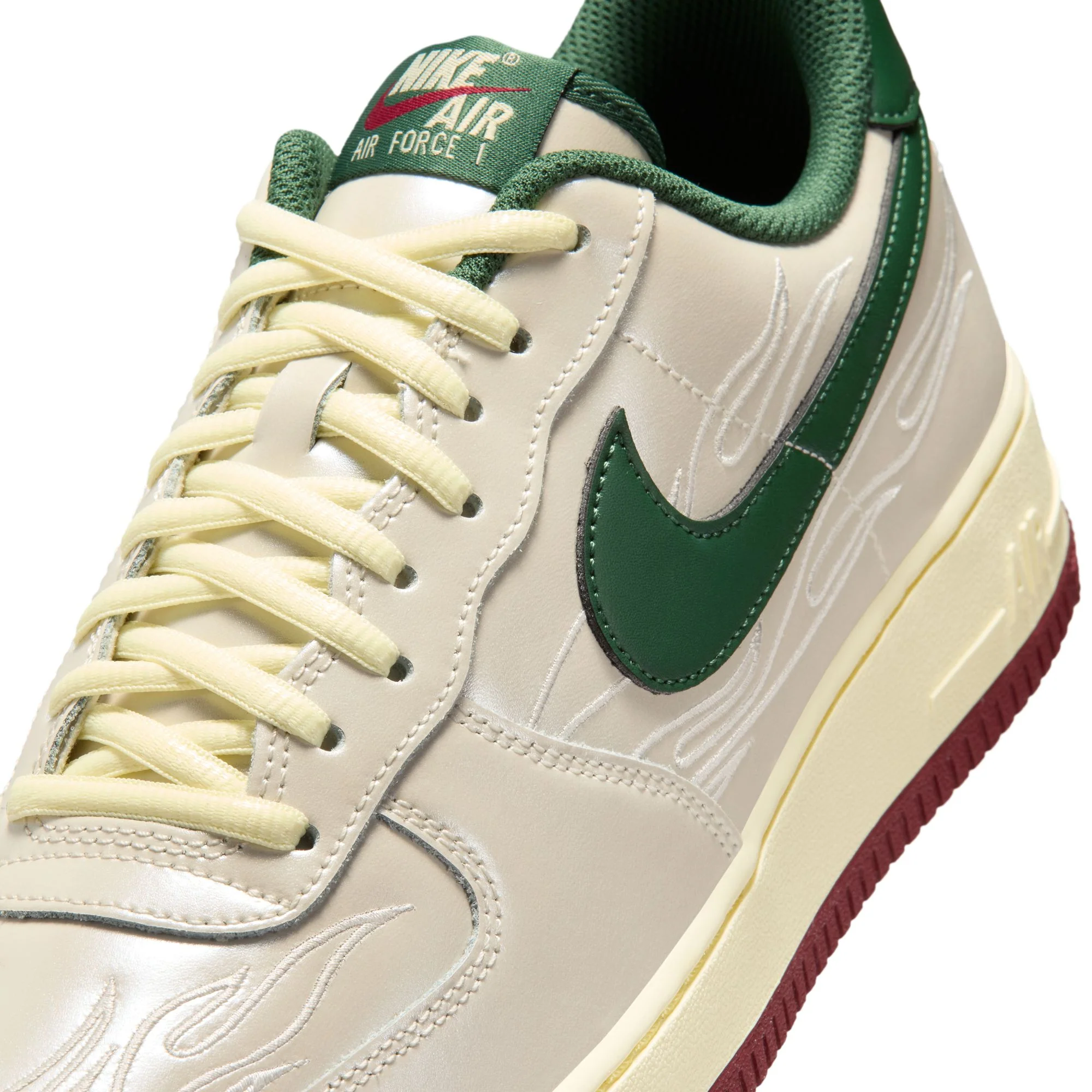 Nike Air Force 1 '07 LV8 Color: PHANTOM/FIR-ALABASTER-TEAM RED Style: IR5896-030 - Image 4