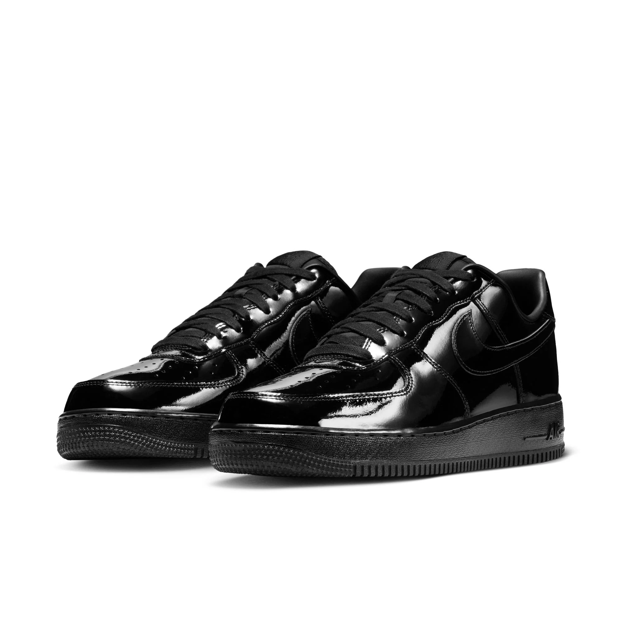 Nike Air Force 1 '07 Premium "Patent Leather" Color: BLACK/BLACK-BLACK Style: IV2857-010 - Image 2