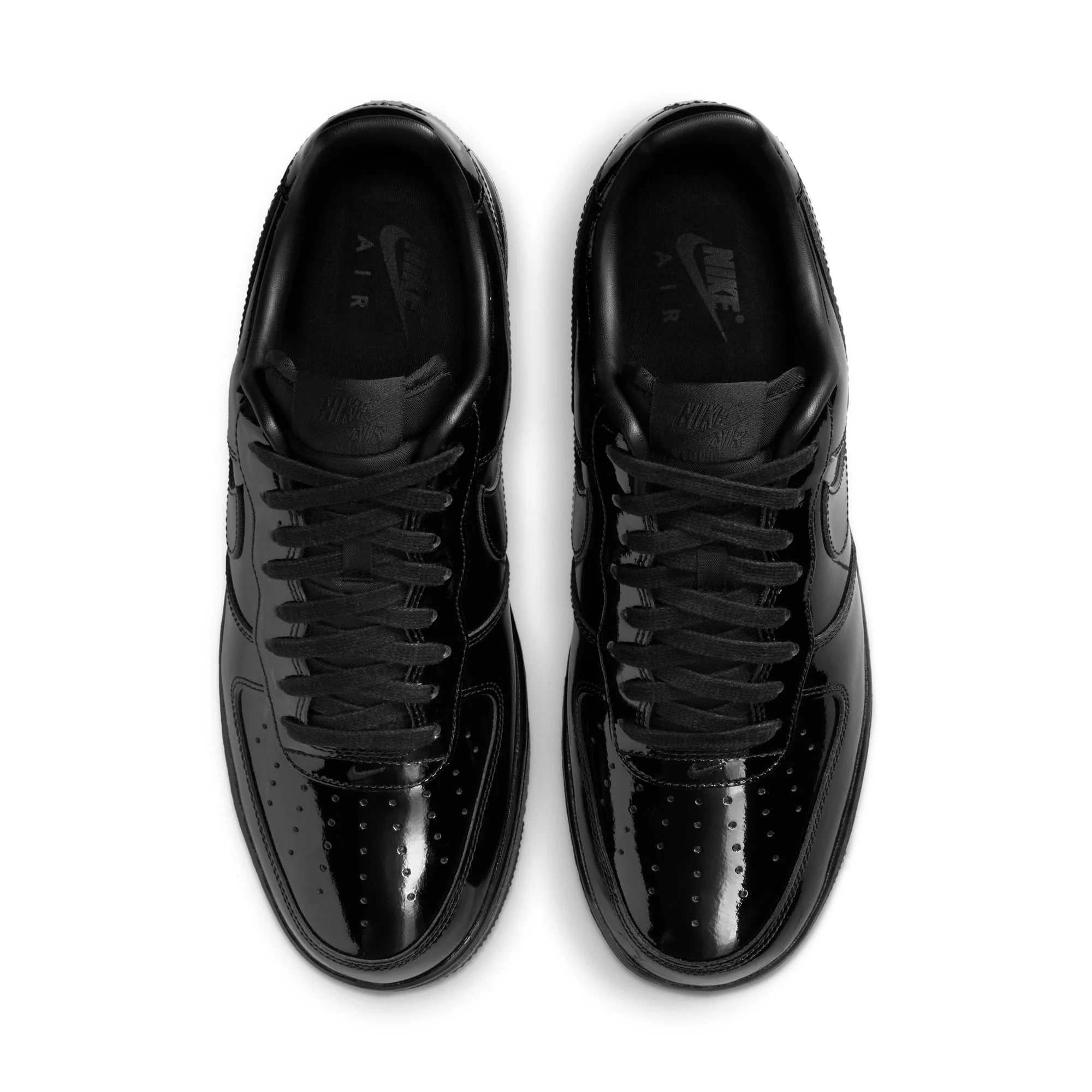 Nike Air Force 1 '07 Premium "Patent Leather" Color: BLACK/BLACK-BLACK Style: IV2857-010 - Image 3