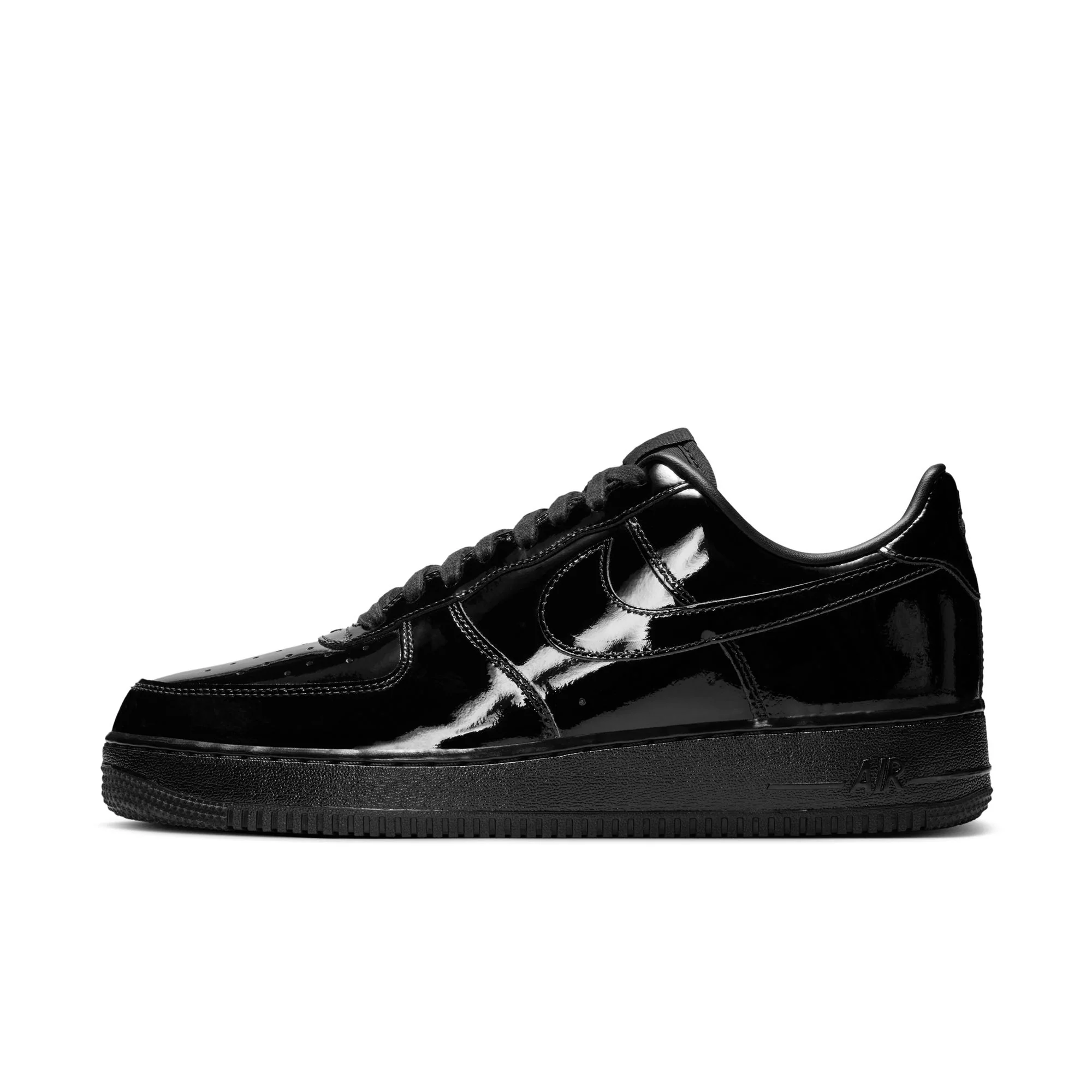 Nike Air Force 1 '07 Premium "Patent Leather" Color: BLACK/BLACK-BLACK Style: IV2857-010 - Image 4