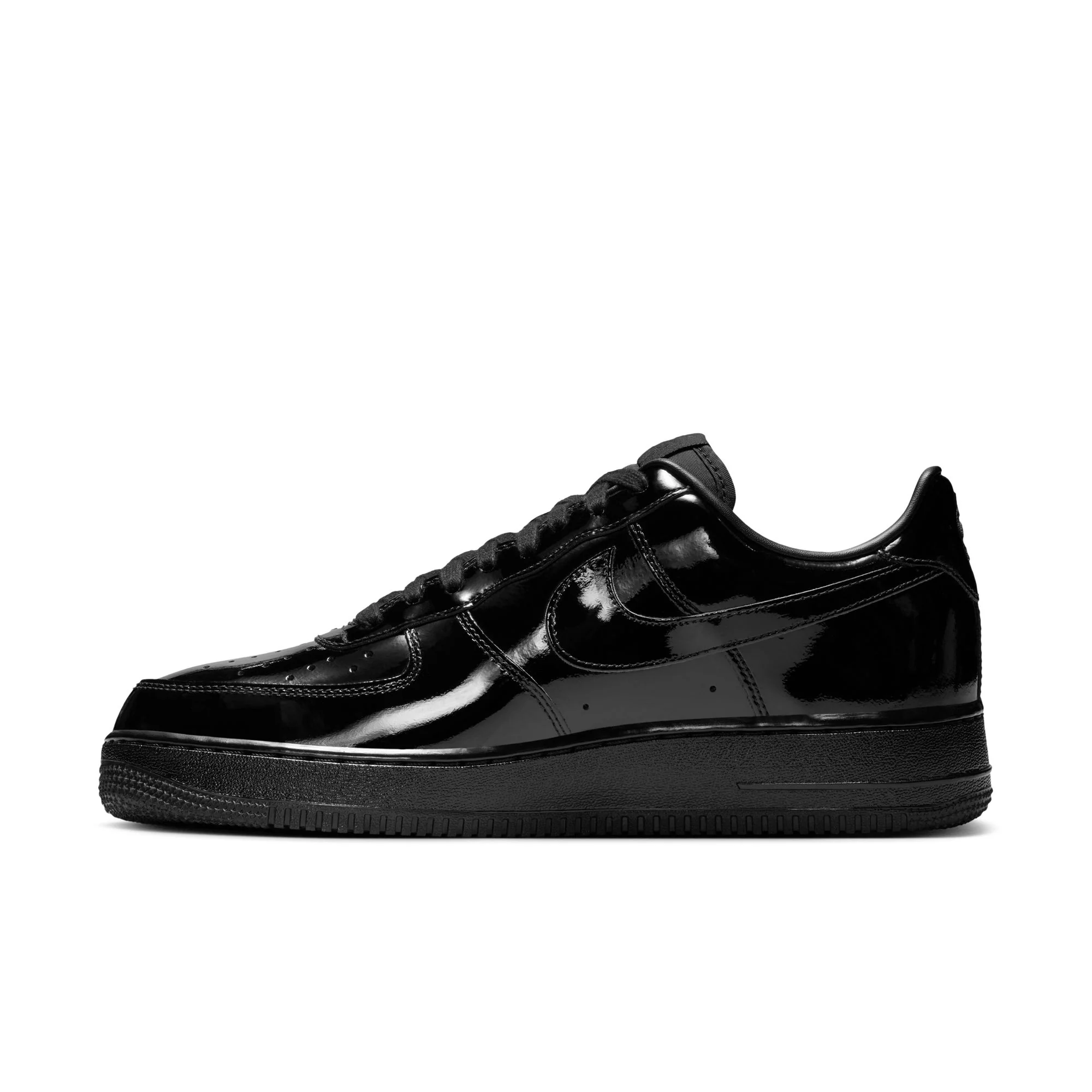 Nike Air Force 1 '07 Premium "Patent Leather" Color: BLACK/BLACK-BLACK Style: IV2857-010 - Image 5