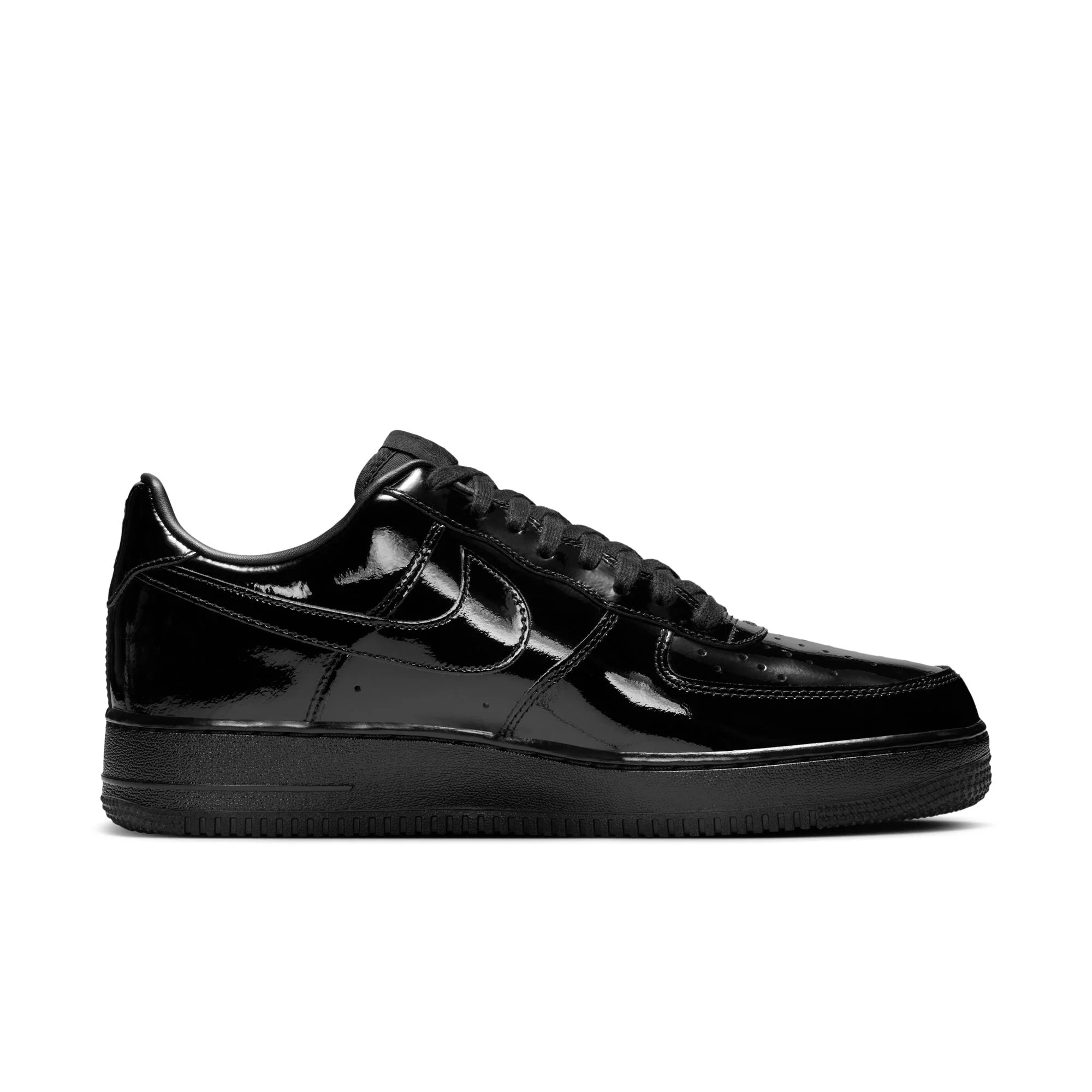 Nike Air Force 1 '07 Premium "Patent Leather" Color: BLACK/BLACK-BLACK Style: IV2857-010 - Image 6