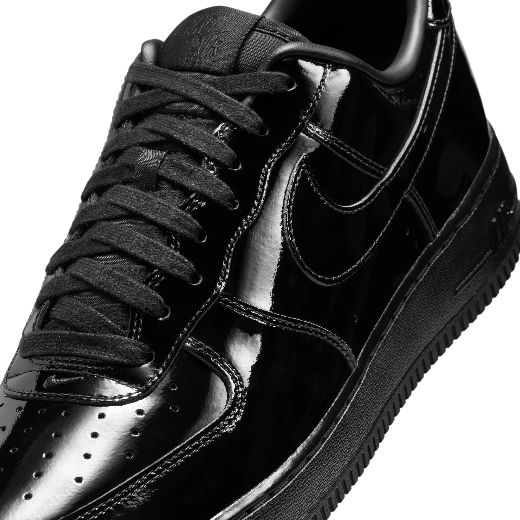 Nike Air Force 1 '07 Premium "Patent Leather" Color: BLACK/BLACK-BLACK Style: IV2857-010 - Image 8