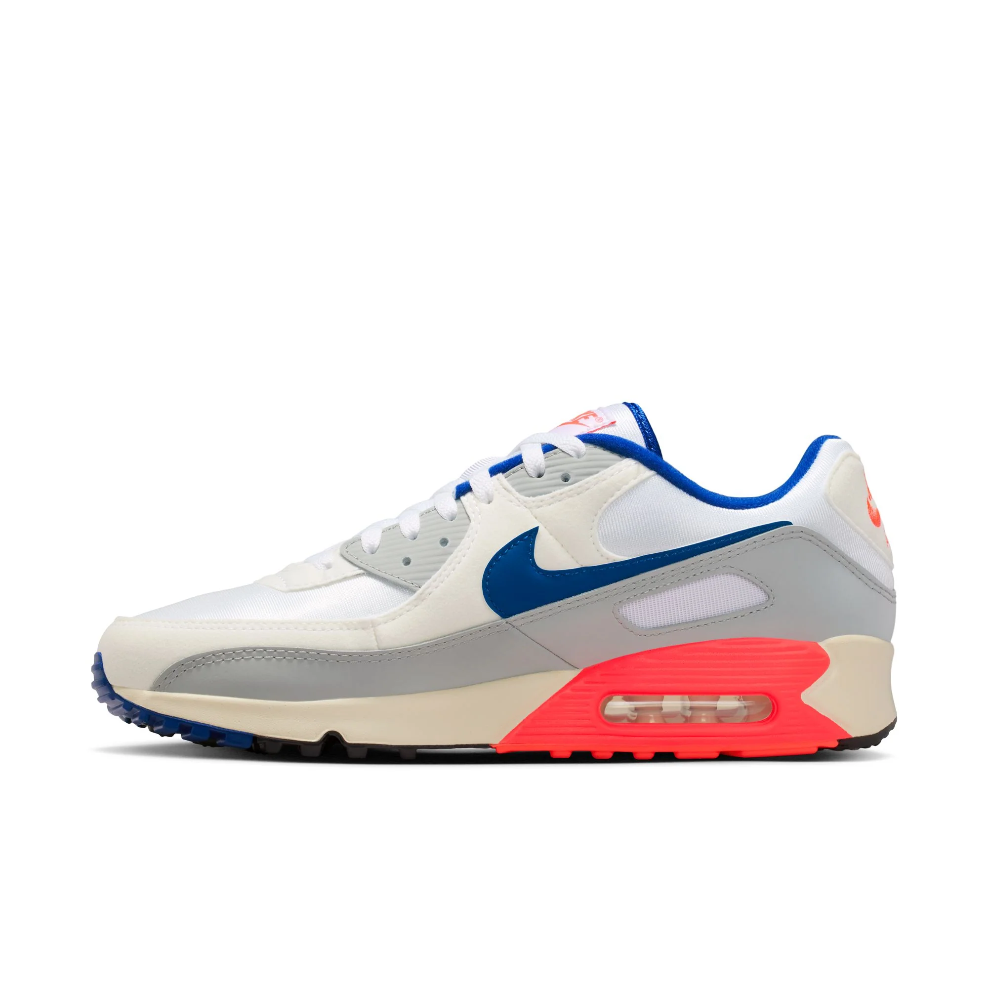Nike Air Max 90 Color: LT BASE GREY/SPORT ROYAL-COCONUT MILK Style: IU0767-001 - Image 4