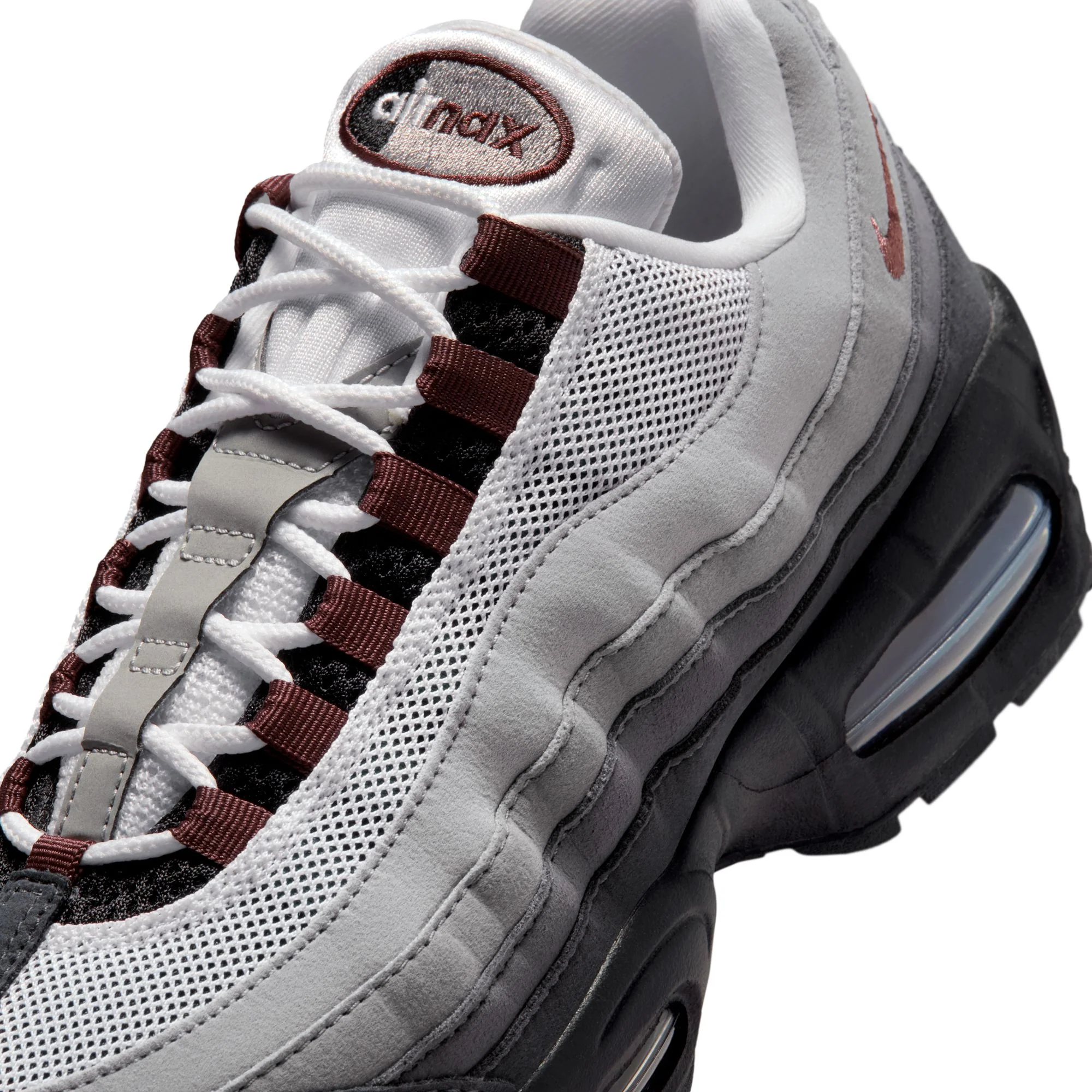 Nike Air Max 95 Big Bubble Womens Color: BLACK/FAUNA BROWN-WHITE-MEDIUM GREY Style: HJ5996-004 - Image 8