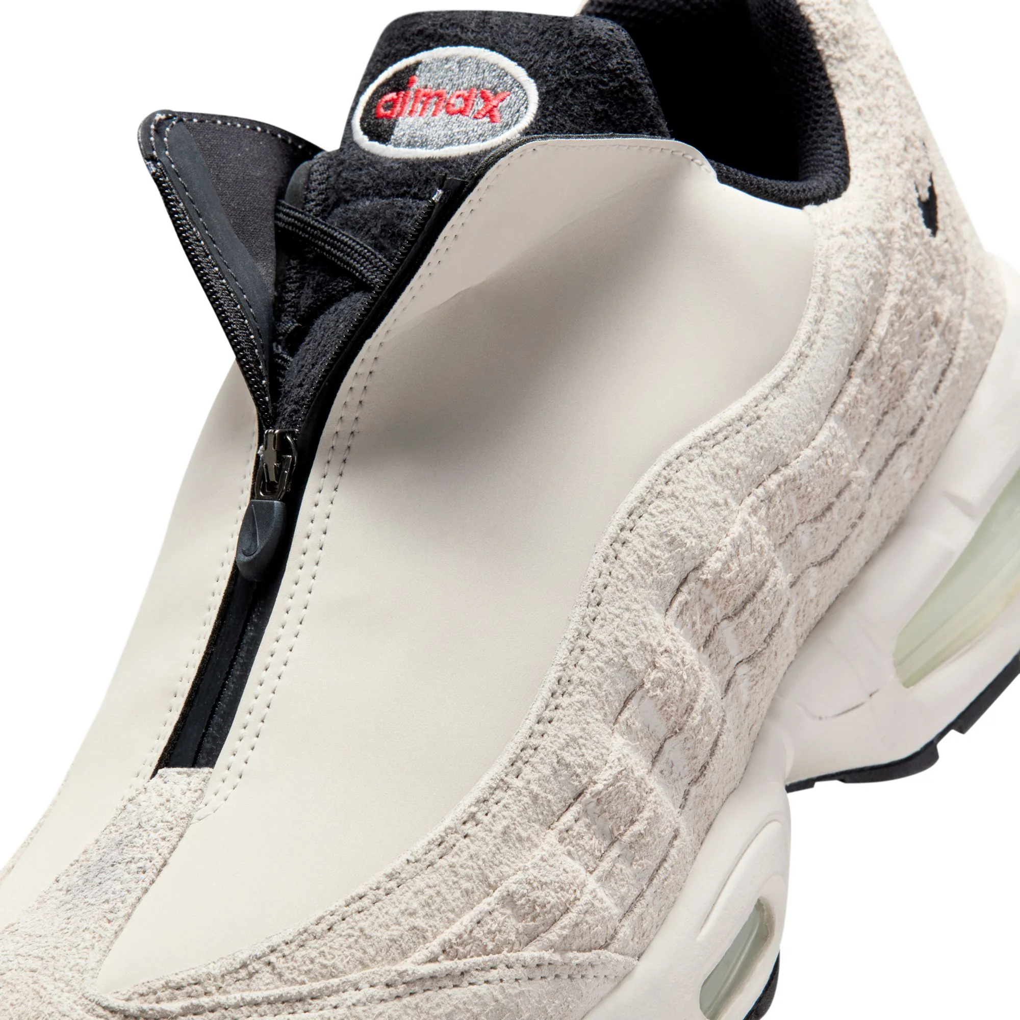 Nike Air Max 95 Big Bubble Men's Shoes Color: Phantom/black-lt Crimson-smoke Grey Style: IM0695-002 - Image 7