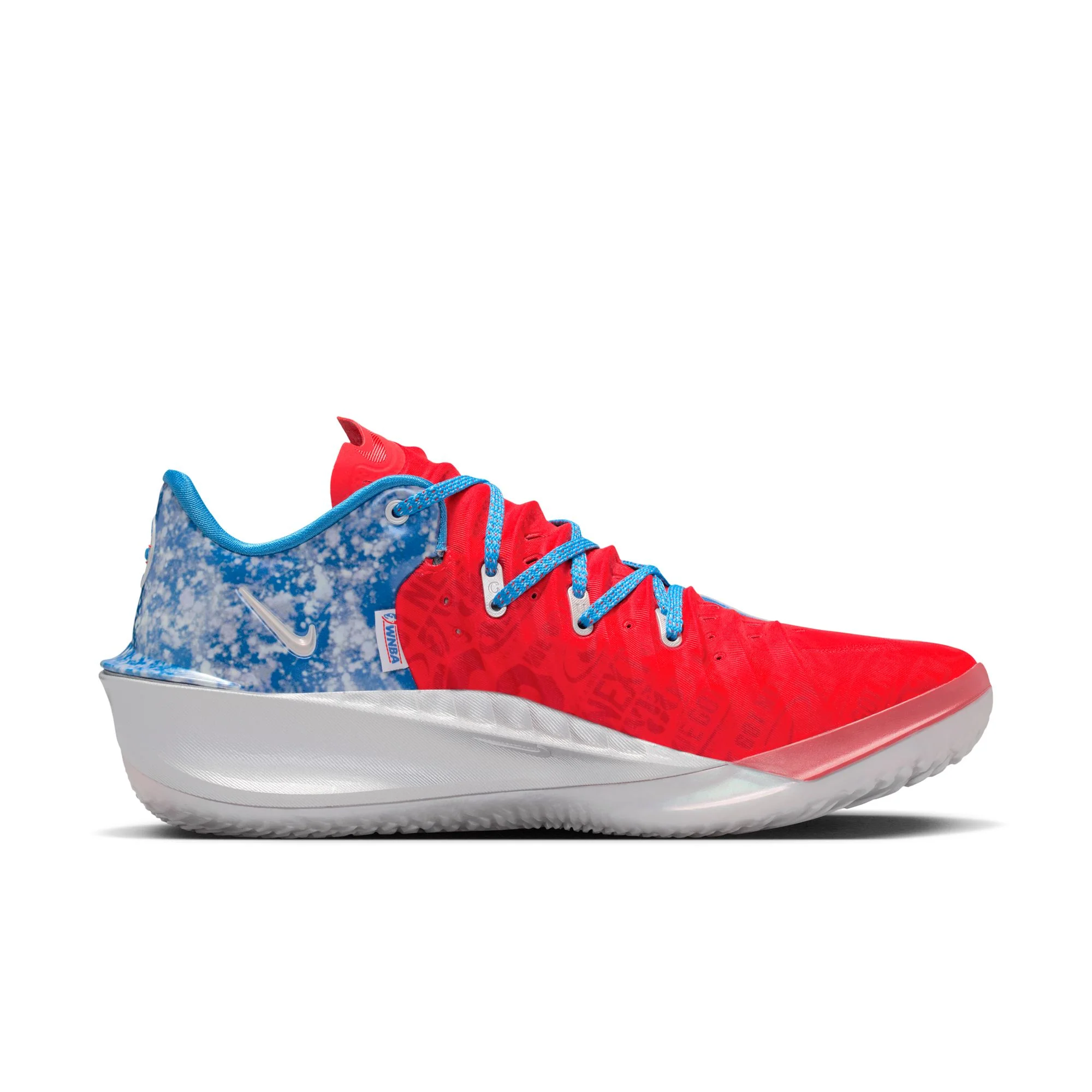 Nike G.T. Cut 4 "WNBA 30th" Color: LT PHOTO BLUE/ACTION RED-METALLIC SILVER Style: II7530-400 - Image 11