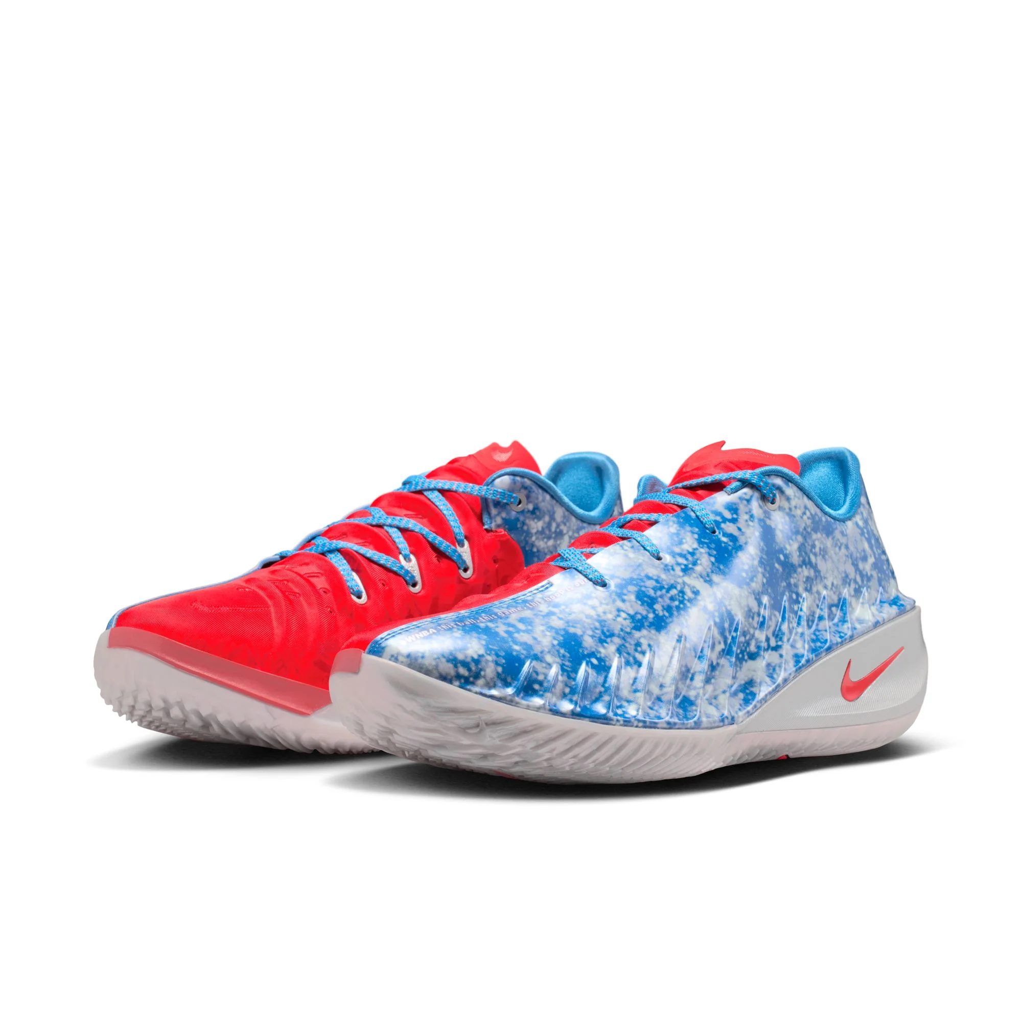 Nike G.T. Cut 4 "WNBA 30th" Color: LT PHOTO BLUE/ACTION RED-METALLIC SILVER Style: II7530-400 - Image 2