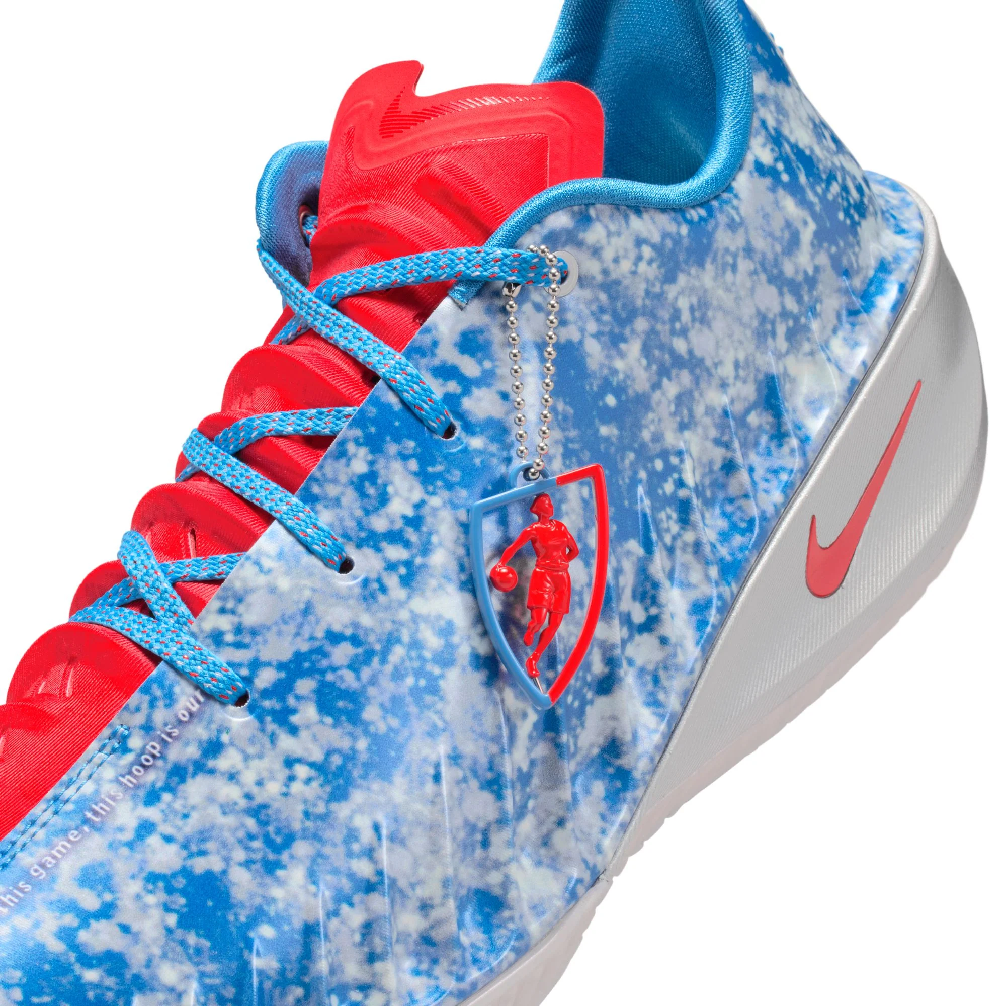 Nike G.T. Cut 4 "WNBA 30th" Color: LT PHOTO BLUE/ACTION RED-METALLIC SILVER Style: II7530-400 - Image 4