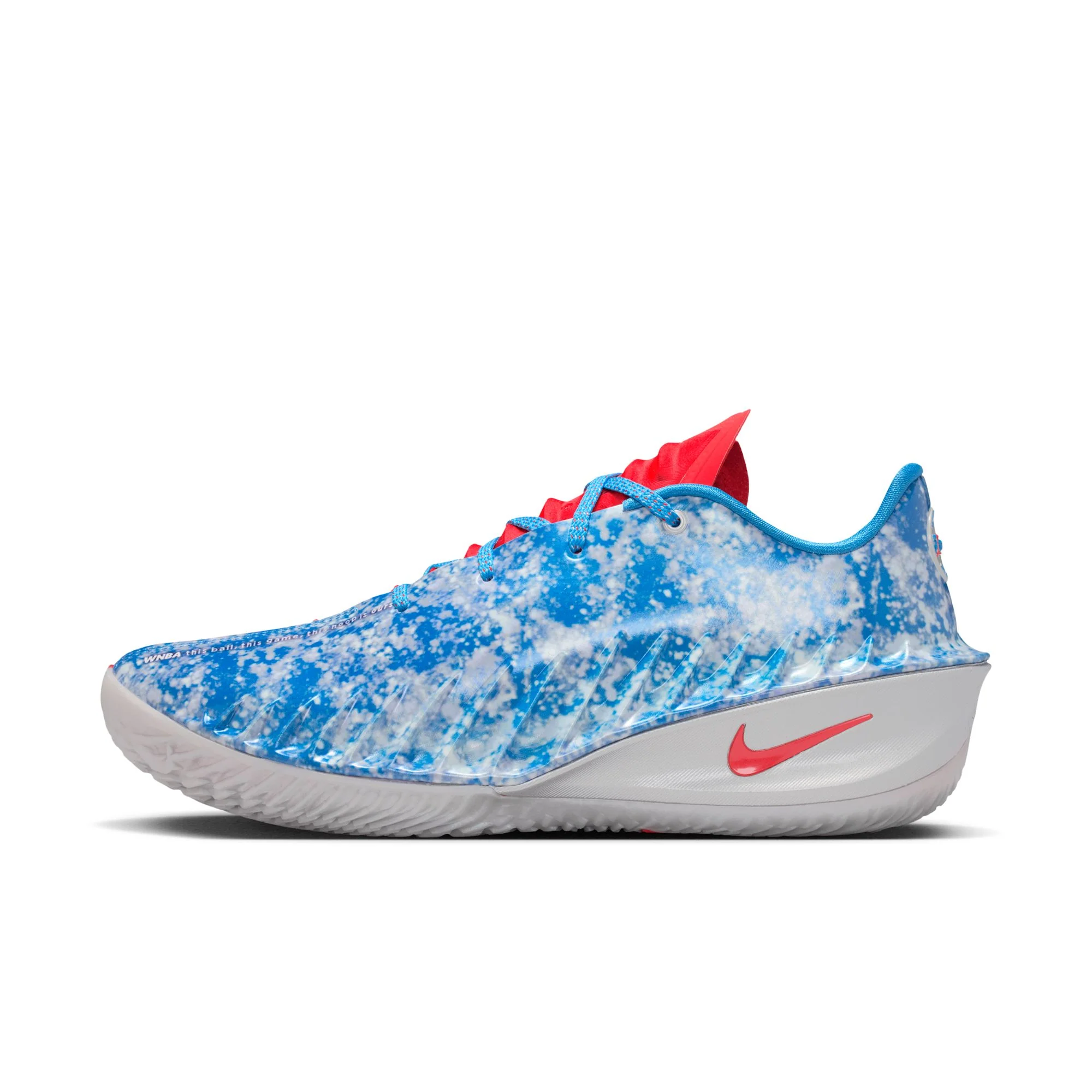 Nike G.T. Cut 4 "WNBA 30th" Color: LT PHOTO BLUE/ACTION RED-METALLIC SILVER Style: II7530-400 - Image 6
