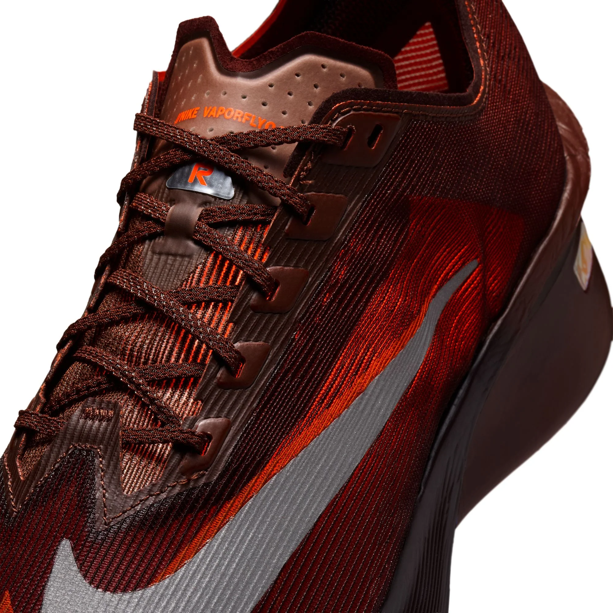 Nike Vaporfly 4 x Renegade Color: BROWN BASALT/HYPER CRIMSON Style: IQ7313-200 - Image 6