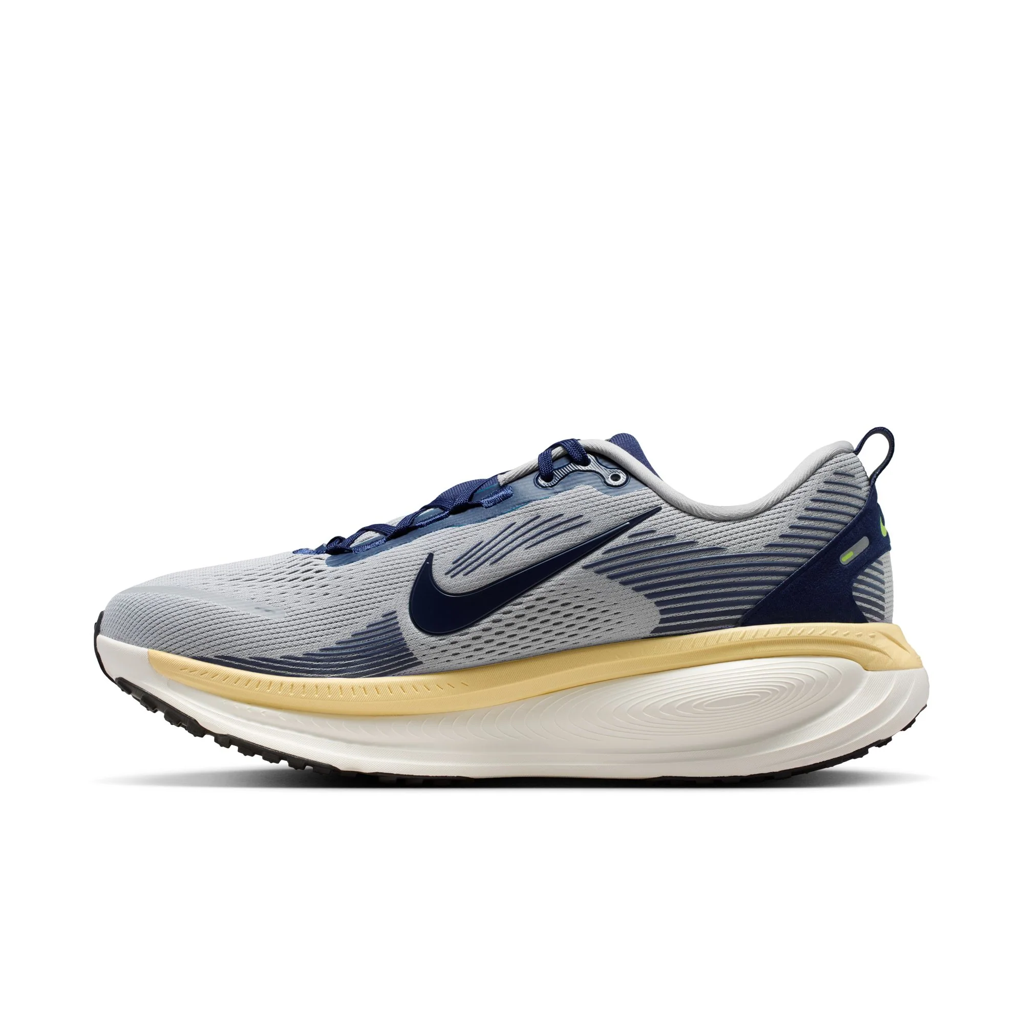 Nike Vomero 18 Color: WOLF GREY/MIDNIGHT NAVY-PEWTER-SAIL Style: IR1812-012 - Image 2