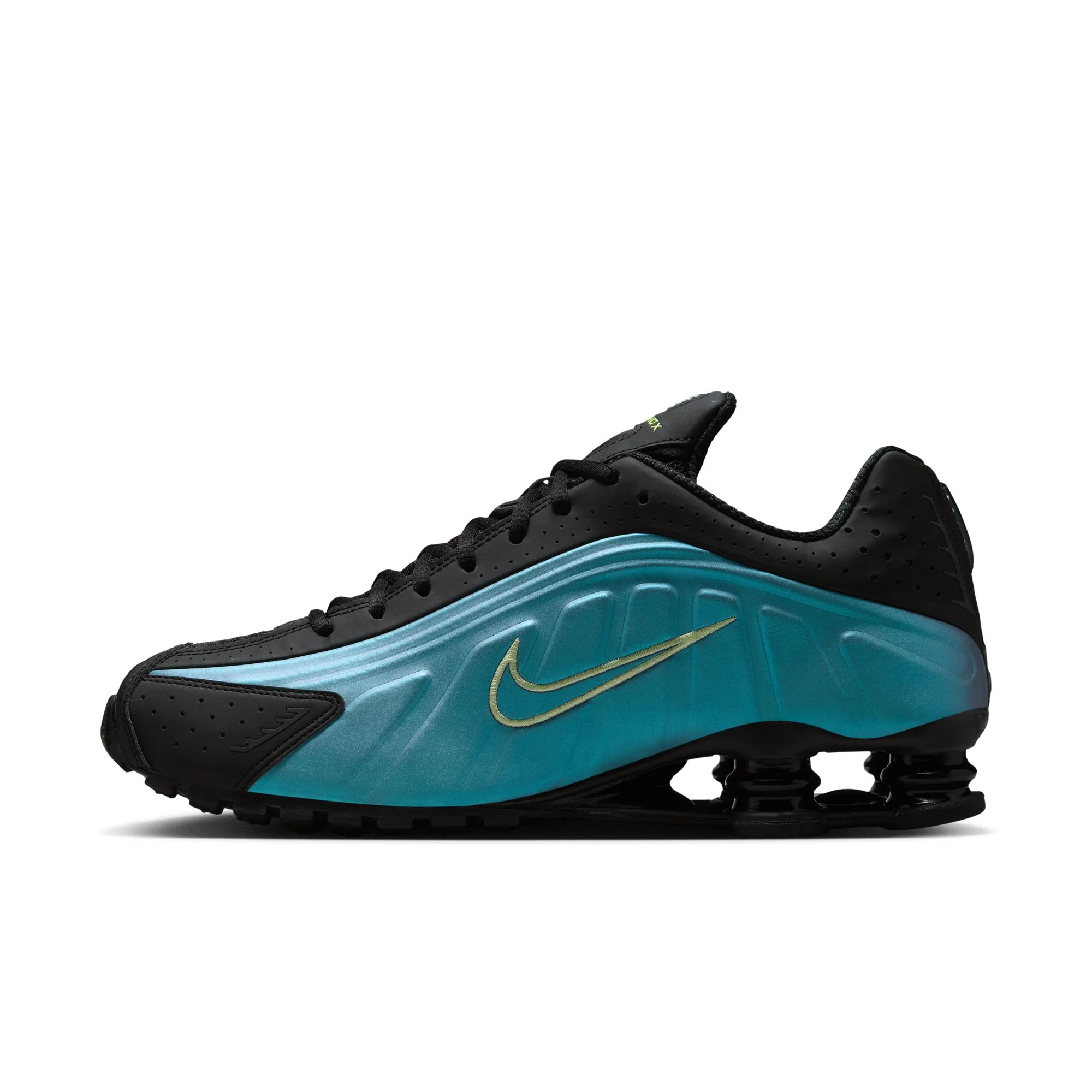 Nike Shox R4 Men's Shoes Color: Sapphire/lt Liquid Lime-pencil Point Style: IF4849-500 - Image 11