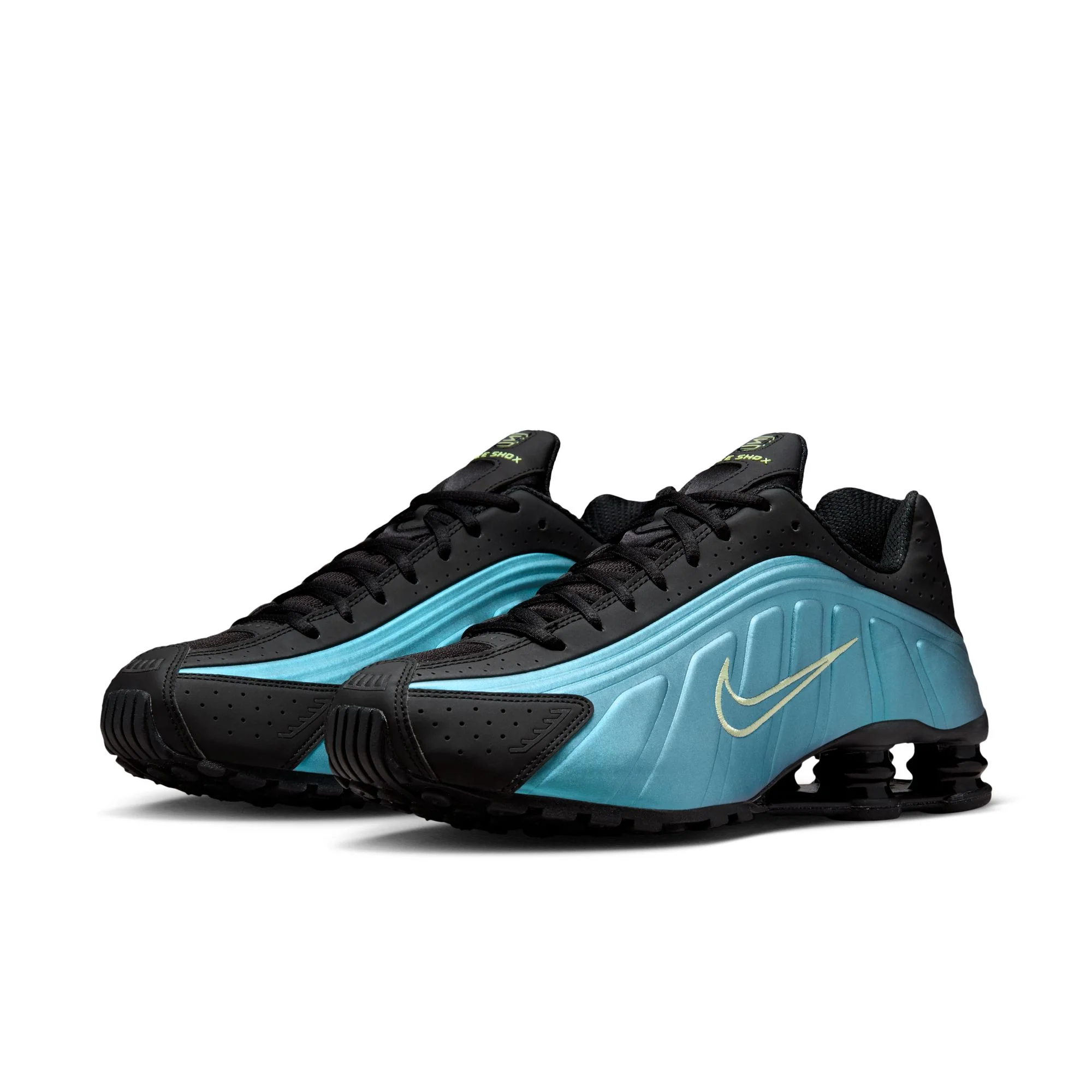 Nike Shox R4 Men's Shoes Color: Sapphire/lt Liquid Lime-pencil Point Style: IF4849-500 - Image 2