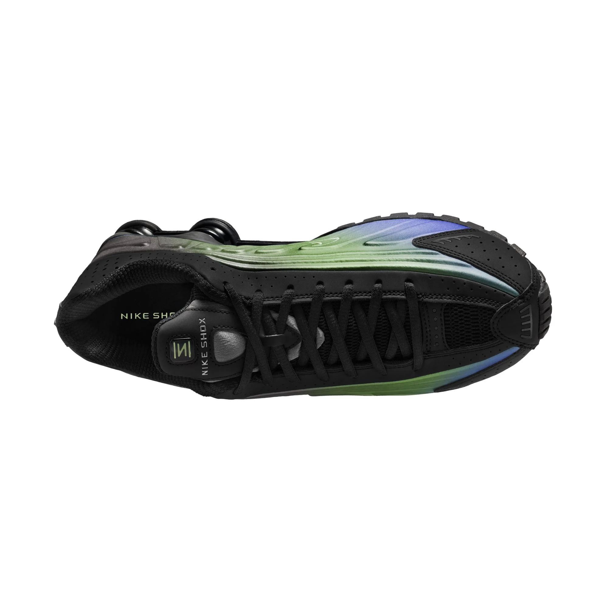 Nike Shox R4 Men's Shoes Color: Sapphire/lt Liquid Lime-pencil Point Style: IF4849-500 - Image 4