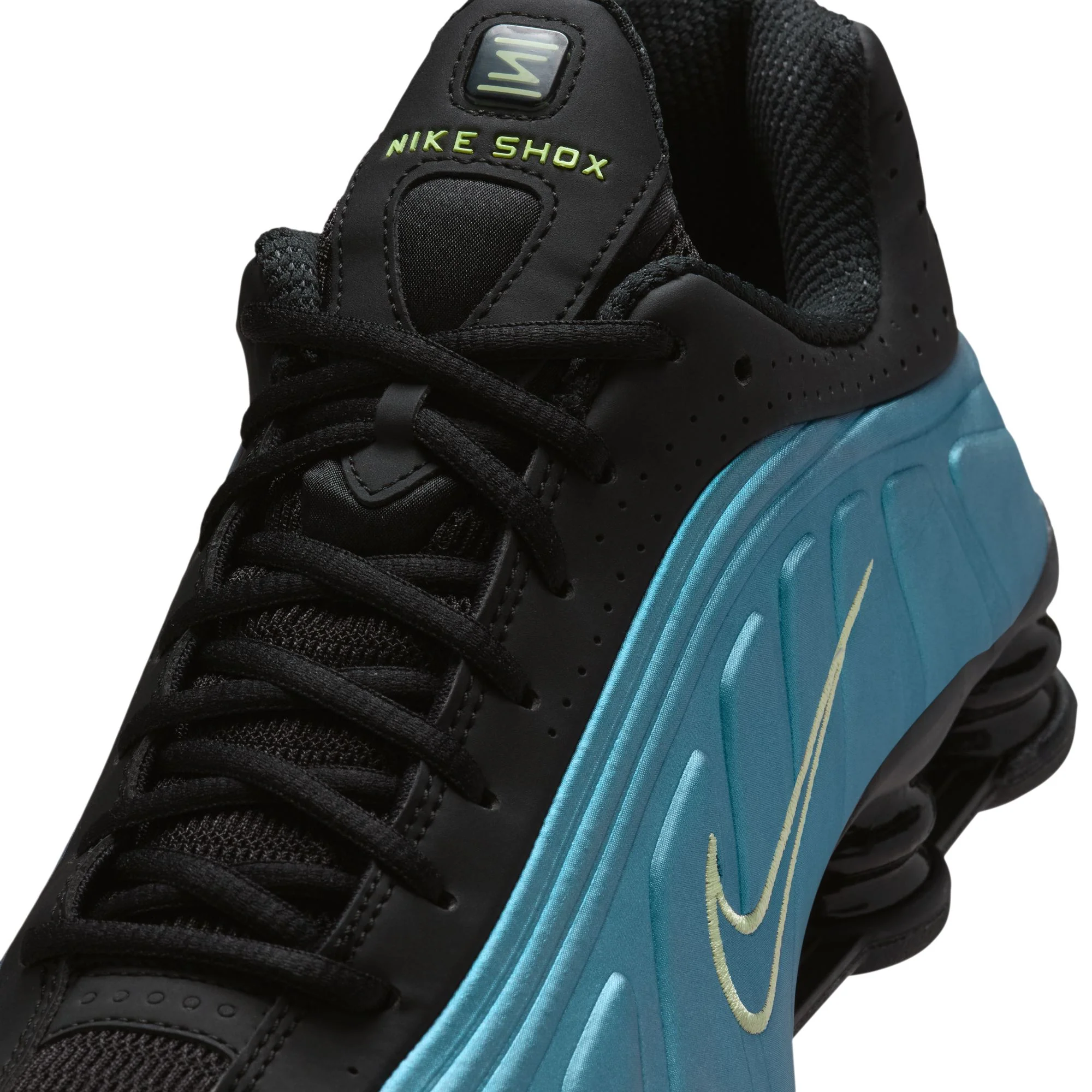 Nike Shox R4 Men's Shoes Color: Sapphire/lt Liquid Lime-pencil Point Style: IF4849-500 - Image 6