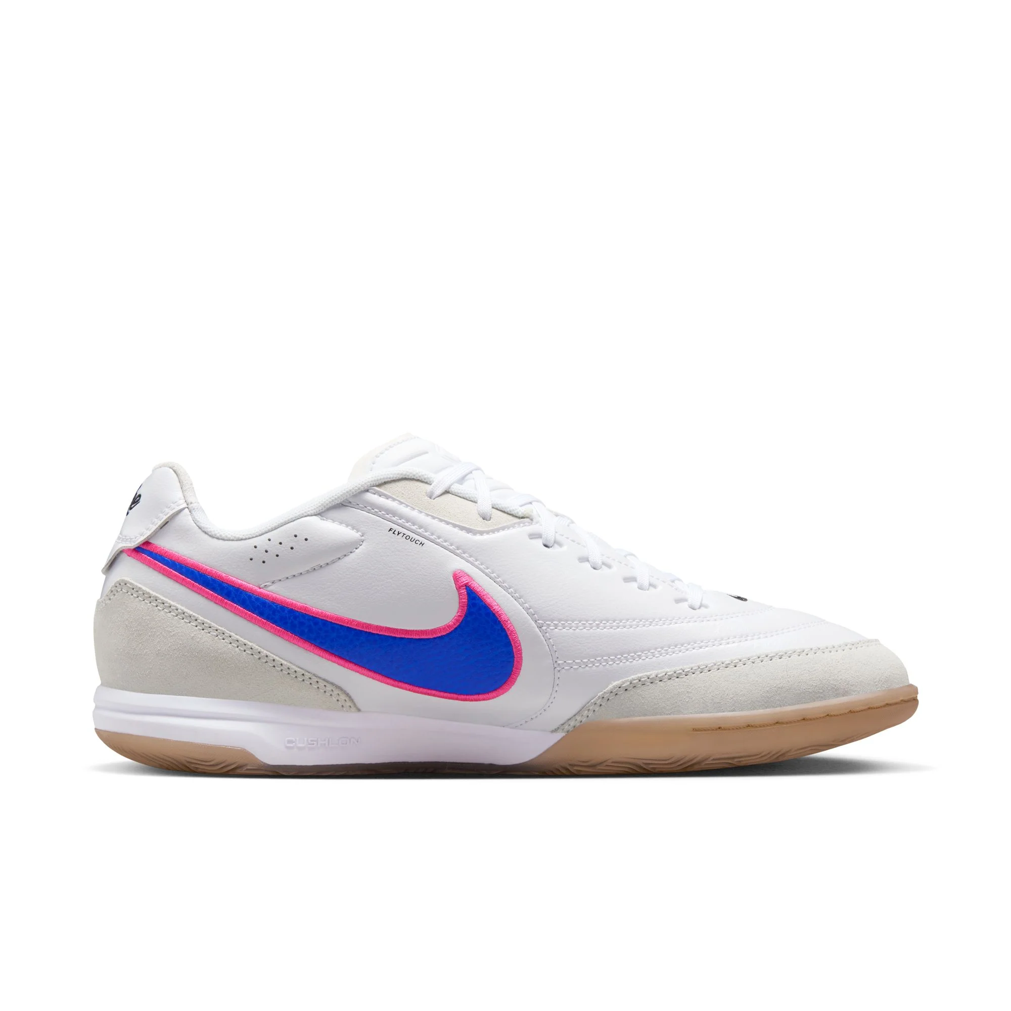 Nike Tiempo Streetgato Indoor/Court Low-Top Soccer Shoes Color: White/racer Blue-pink Blast Style: HQ7017-146 - Image 3