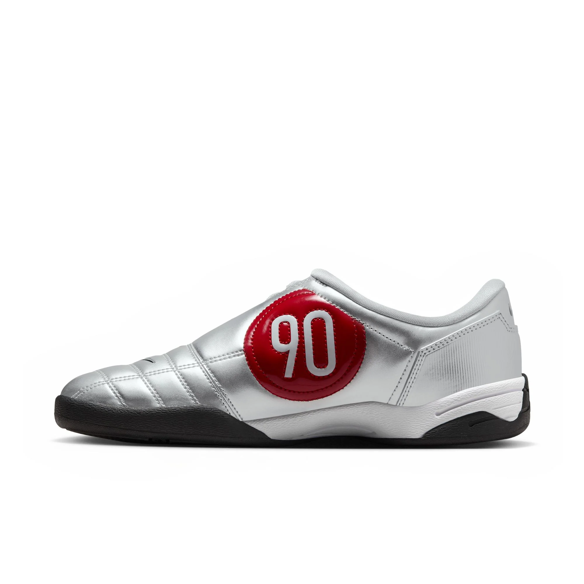 Nike Total 90 Women's Shoes Color: Metallic Silver/black-university Red Style: IM7595-001 - Image 3