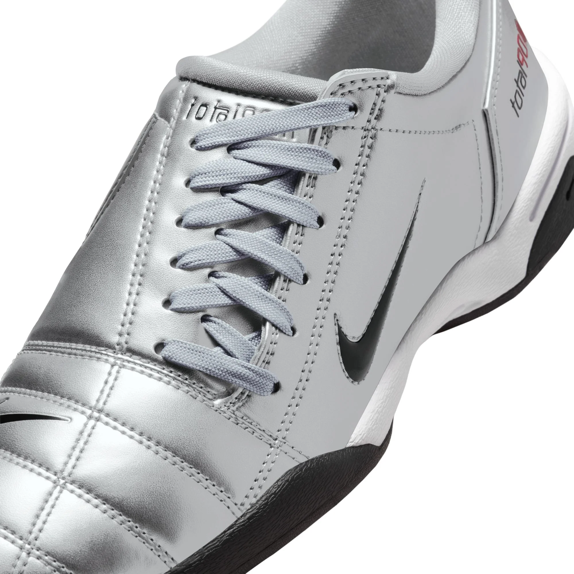 Nike Total 90 Women's Shoes Color: Metallic Silver/black-university Red Style: IM7595-001 - Image 6