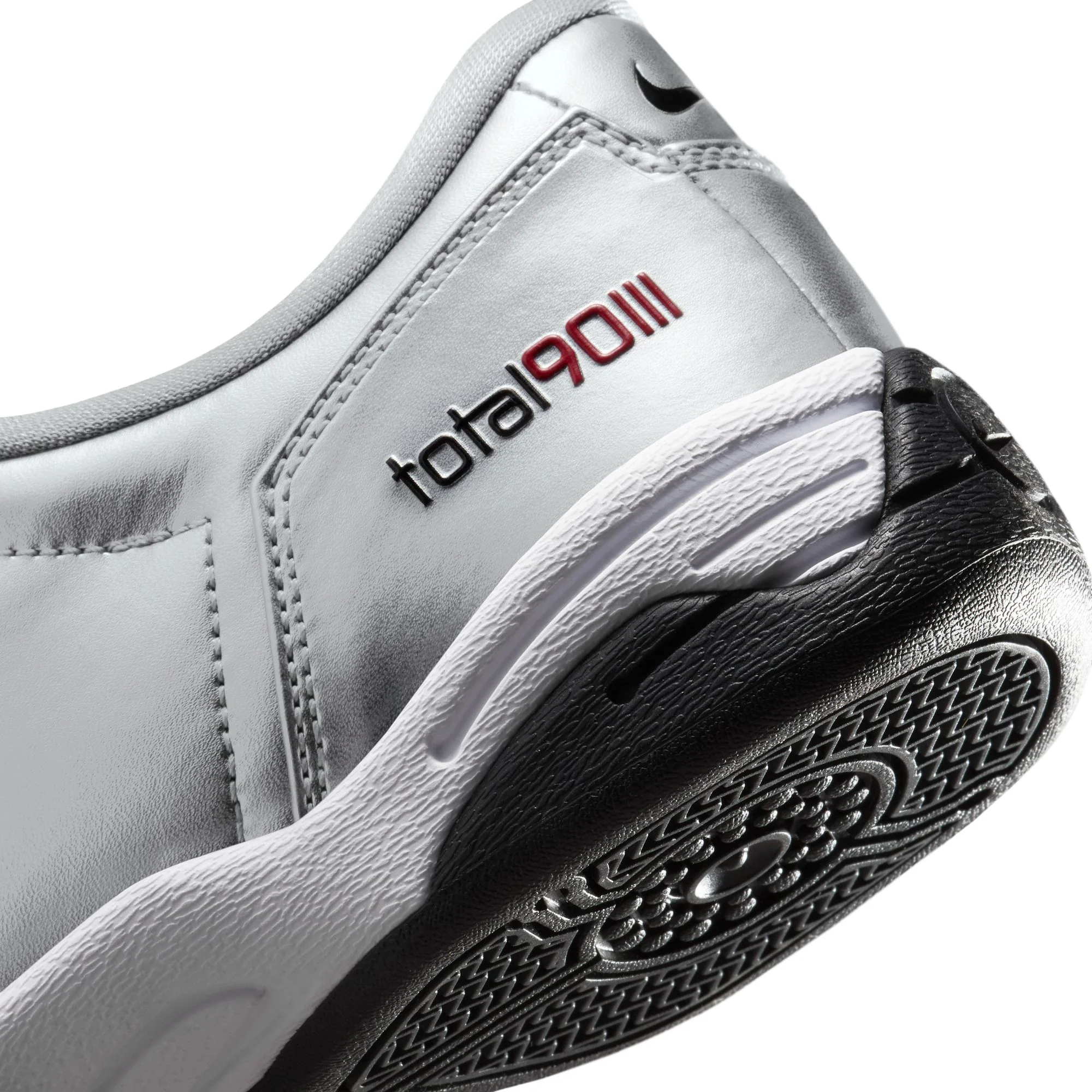 Nike Total 90 Women's Shoes Color: Metallic Silver/black-university Red Style: IM7595-001 - Image 7