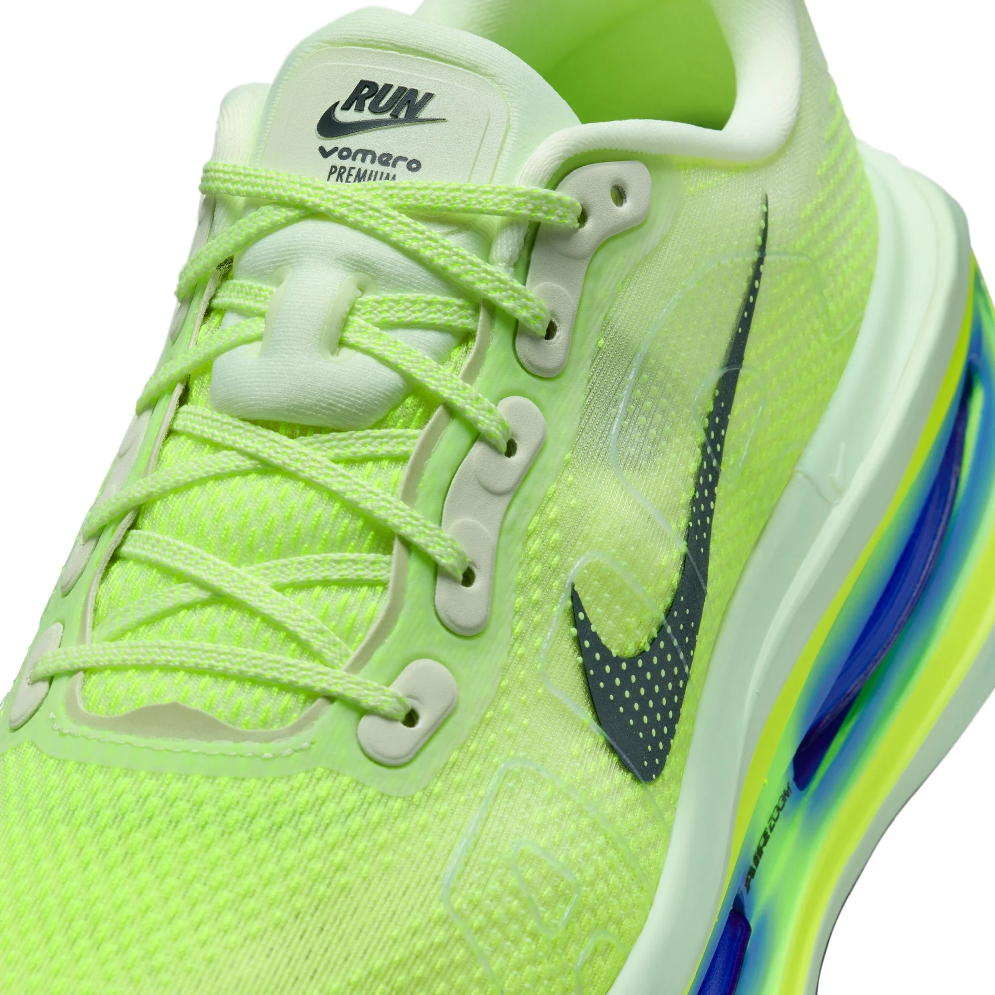 Nike Vomero Premium Color: VOLT TINT/BLACK SPRUCE-SAPPHIRE-VOLT Style: HQ2050-702 - Image 6