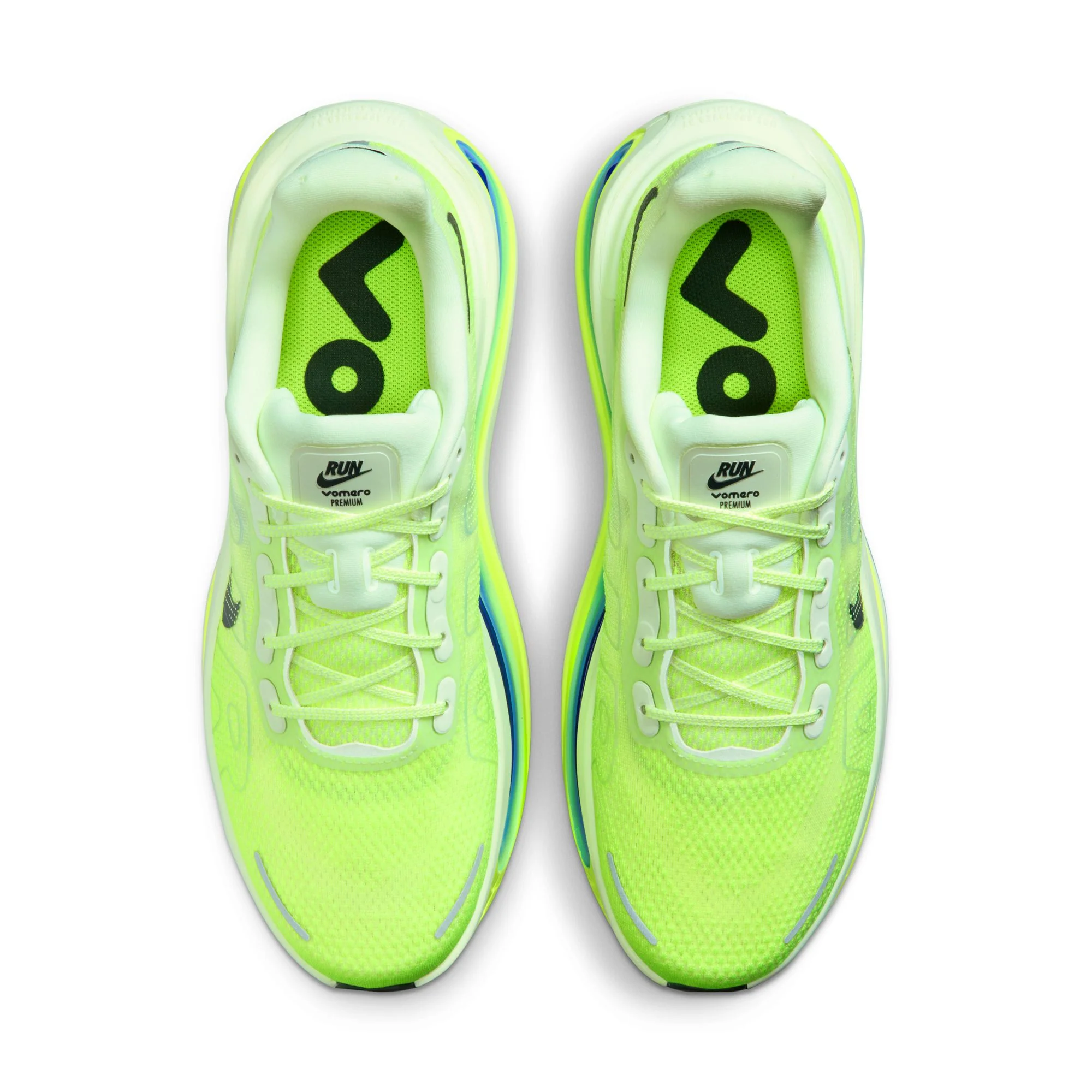 Nike Vomero Premium Color: VOLT TINT/BLACK SPRUCE-SAPPHIRE-VOLT Style: HQ2050-702 - Image 9