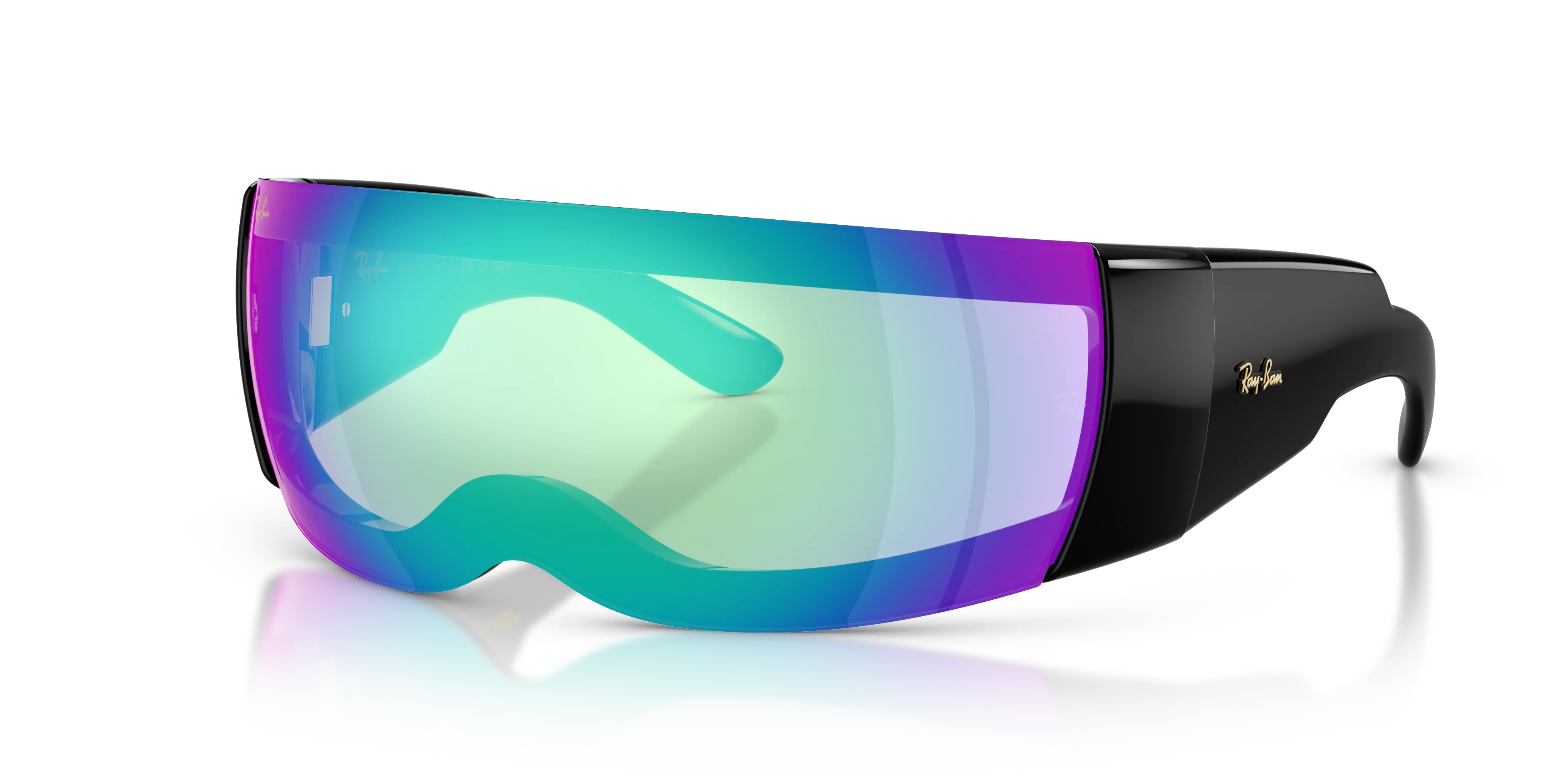 RAY BAN X ASAP ROCKY ULTRA WRAP 002 LIGHT GREY MIRROR BLUE 0RB4942-Y741 - Image 10