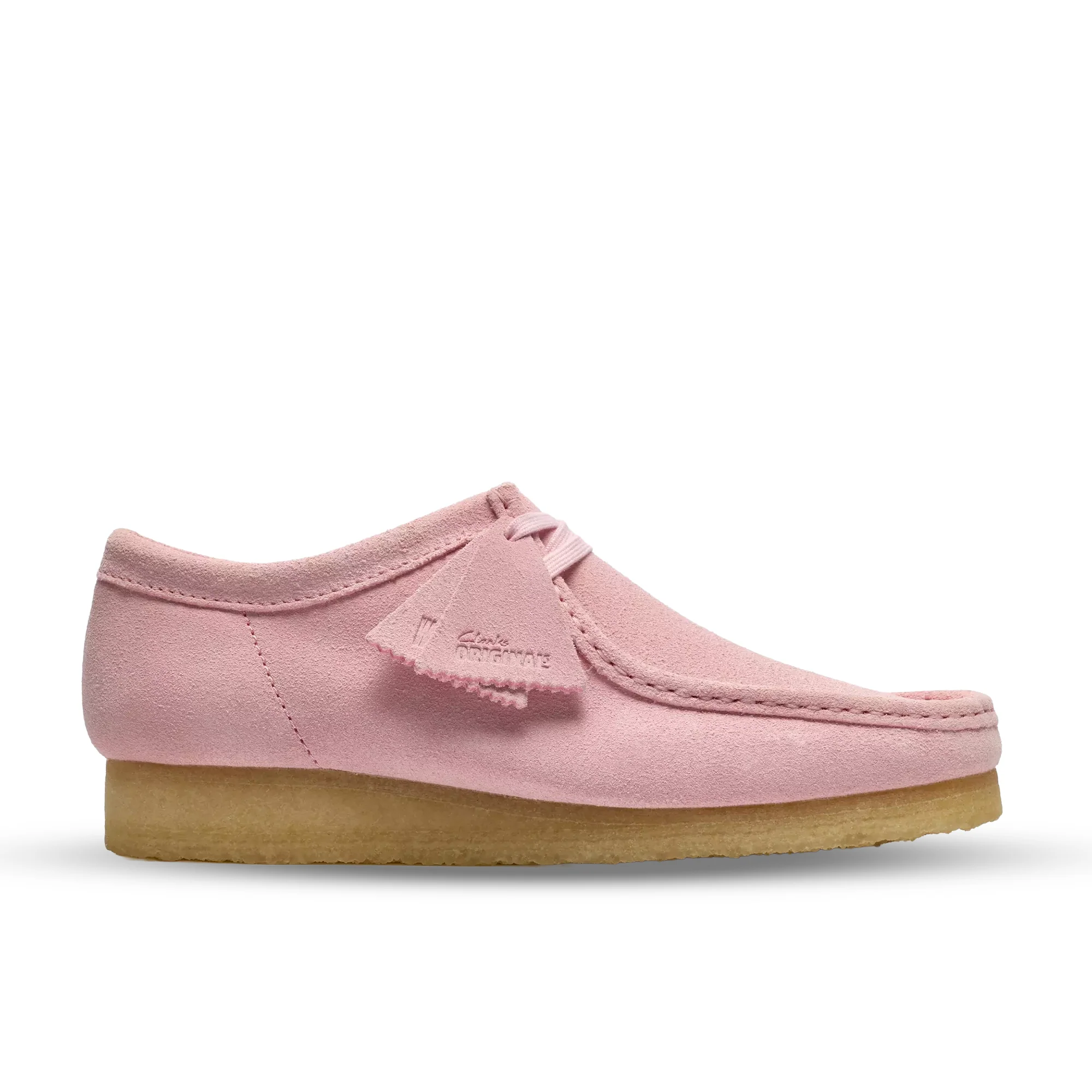 Clarks Wallabee Mens Shoes Color: Light Pink Suede Style: 26185560