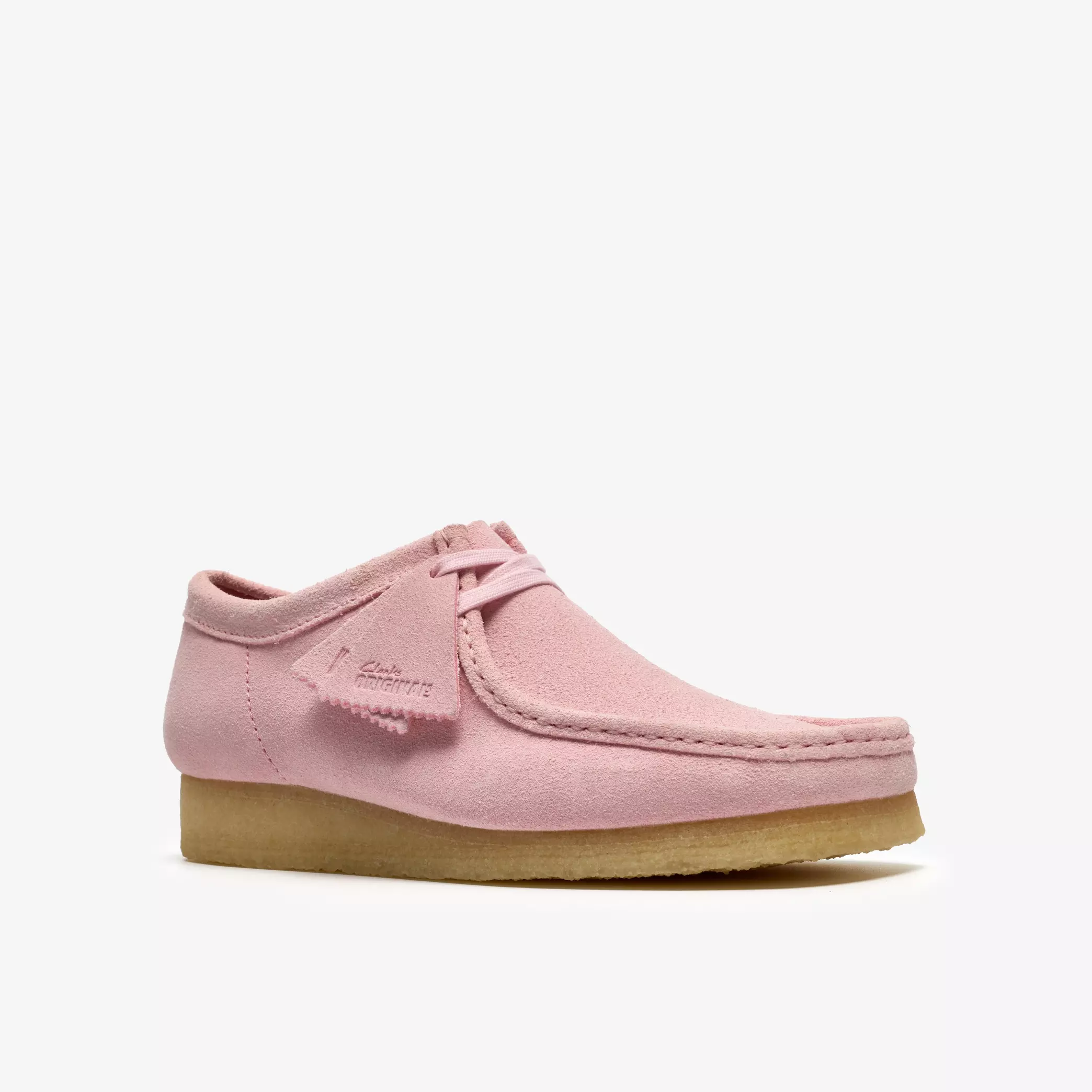Clarks Wallabee Mens Shoes Color: Light Pink Suede Style: 26185560 - Image 4