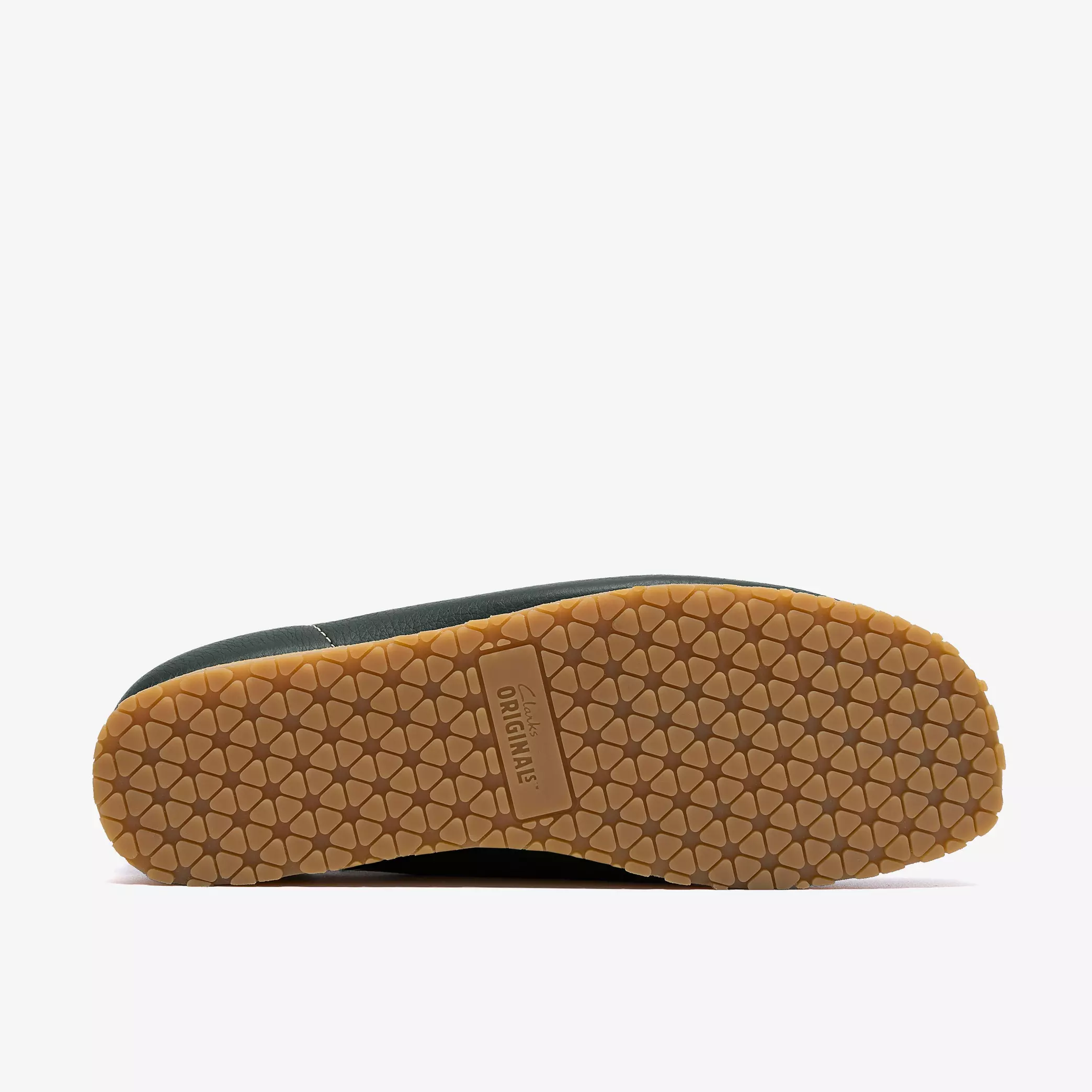 Clarks Wallabee RB Mens Shoes Color: Dark Green Leather Style: 26185656 - Image 4