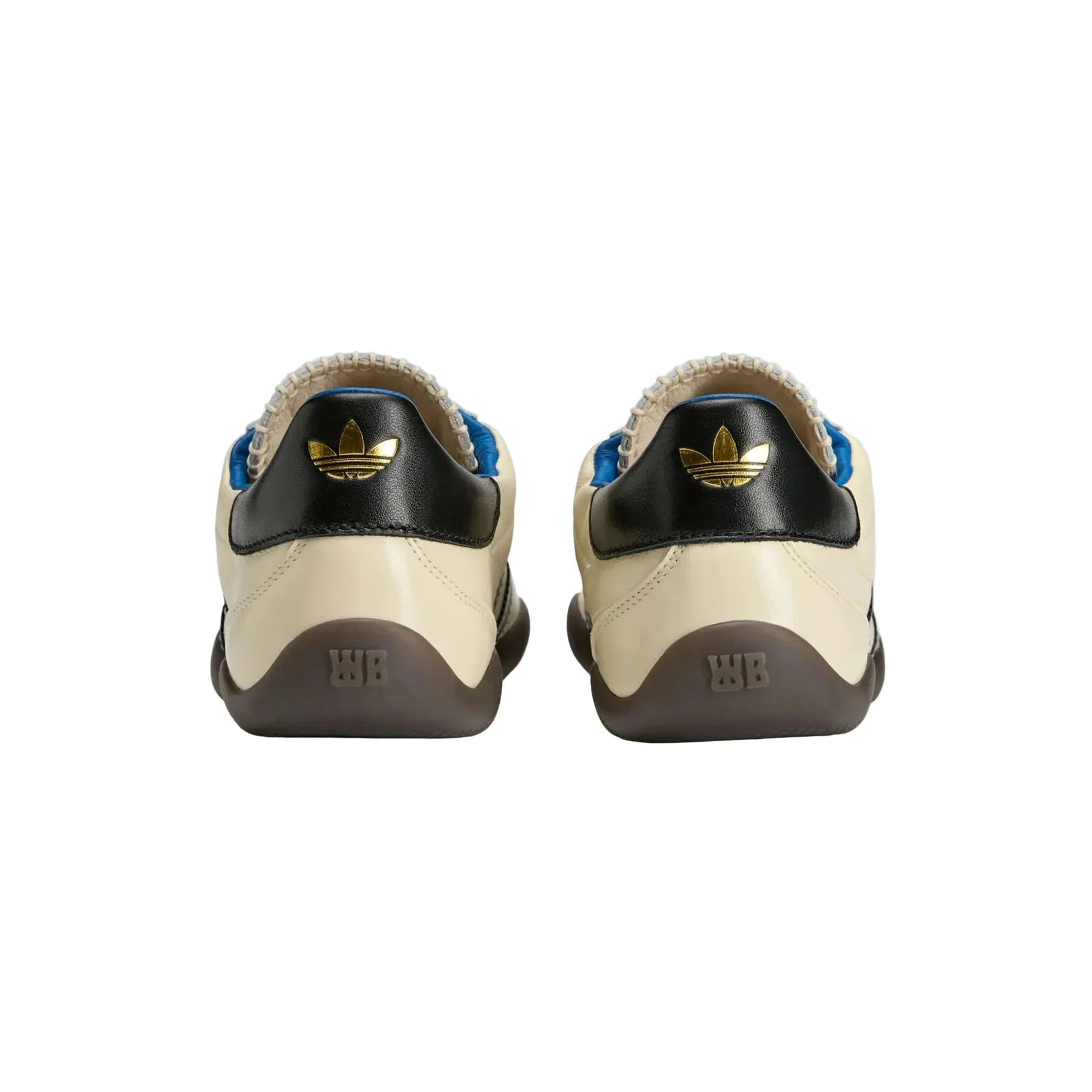 adidas WB Karintha OG Mens Shoes Color: Cloud White/Core Black/Lush Blue Style: KK4981 - Image 5