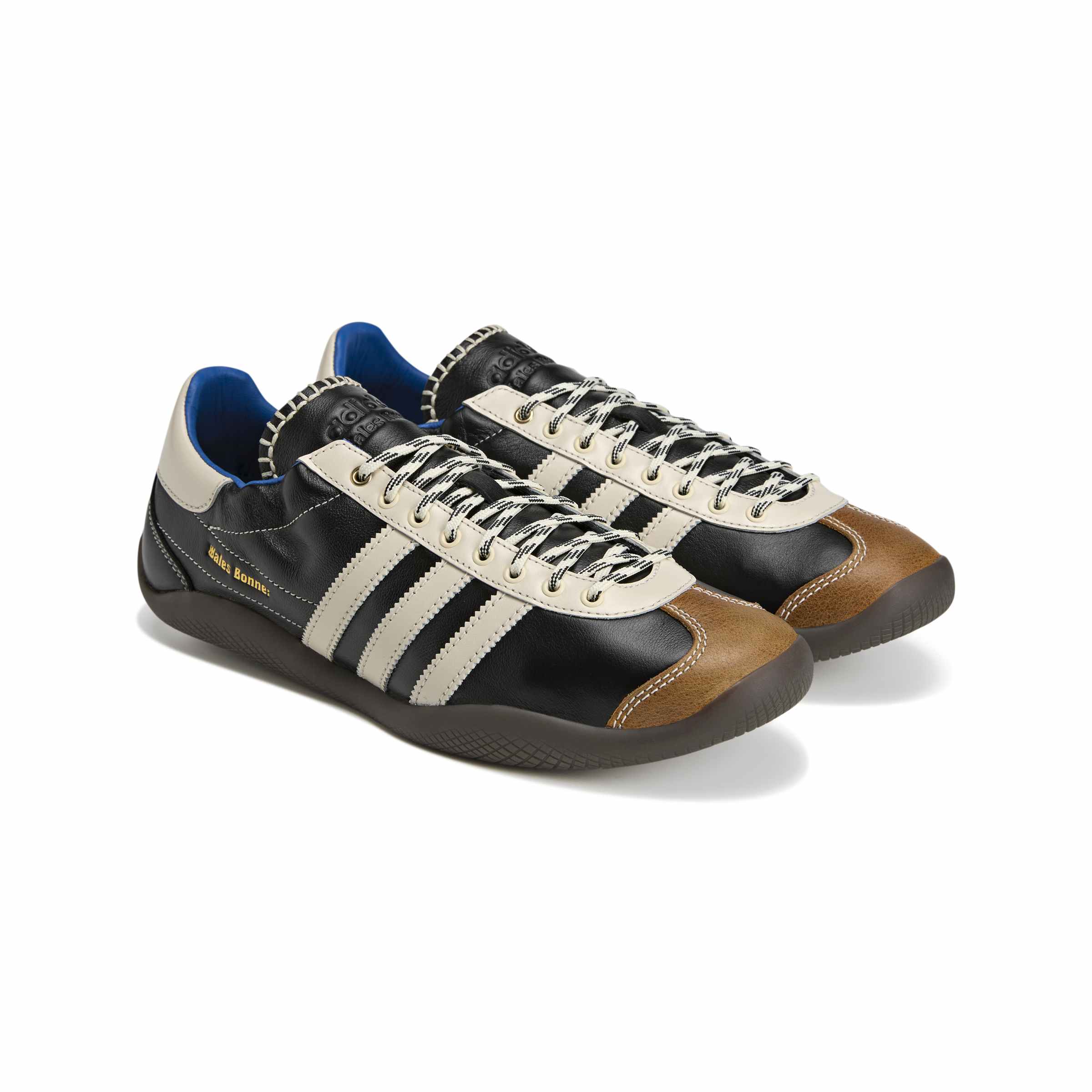 adidas WB Karintha OG Mens Shoes Color: Core Black/Cloud White/Lush Blue Style: KI8476 - Image 3