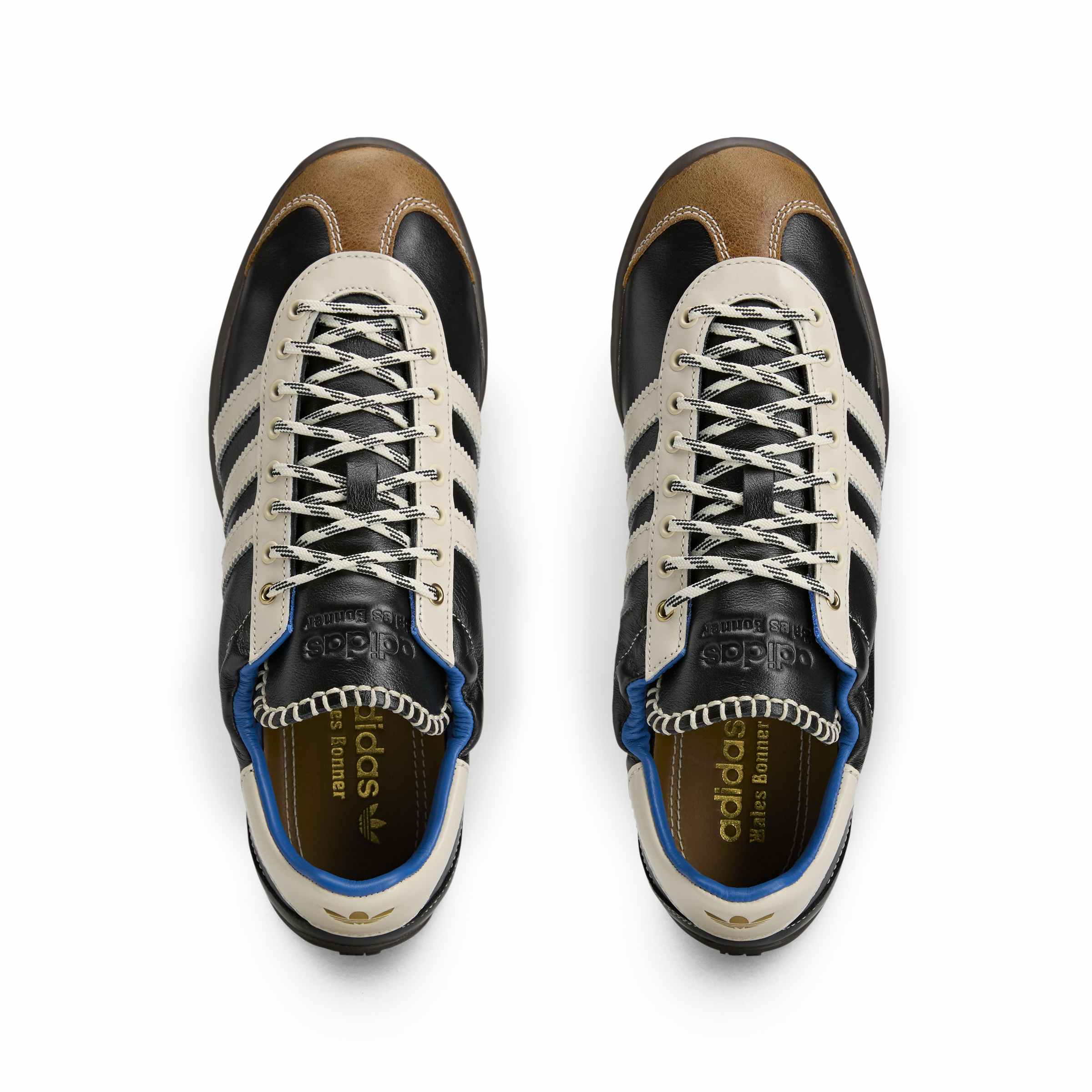 adidas WB Karintha OG Mens Shoes Color: Core Black/Cloud White/Lush Blue Style: KI8476 - Image 6