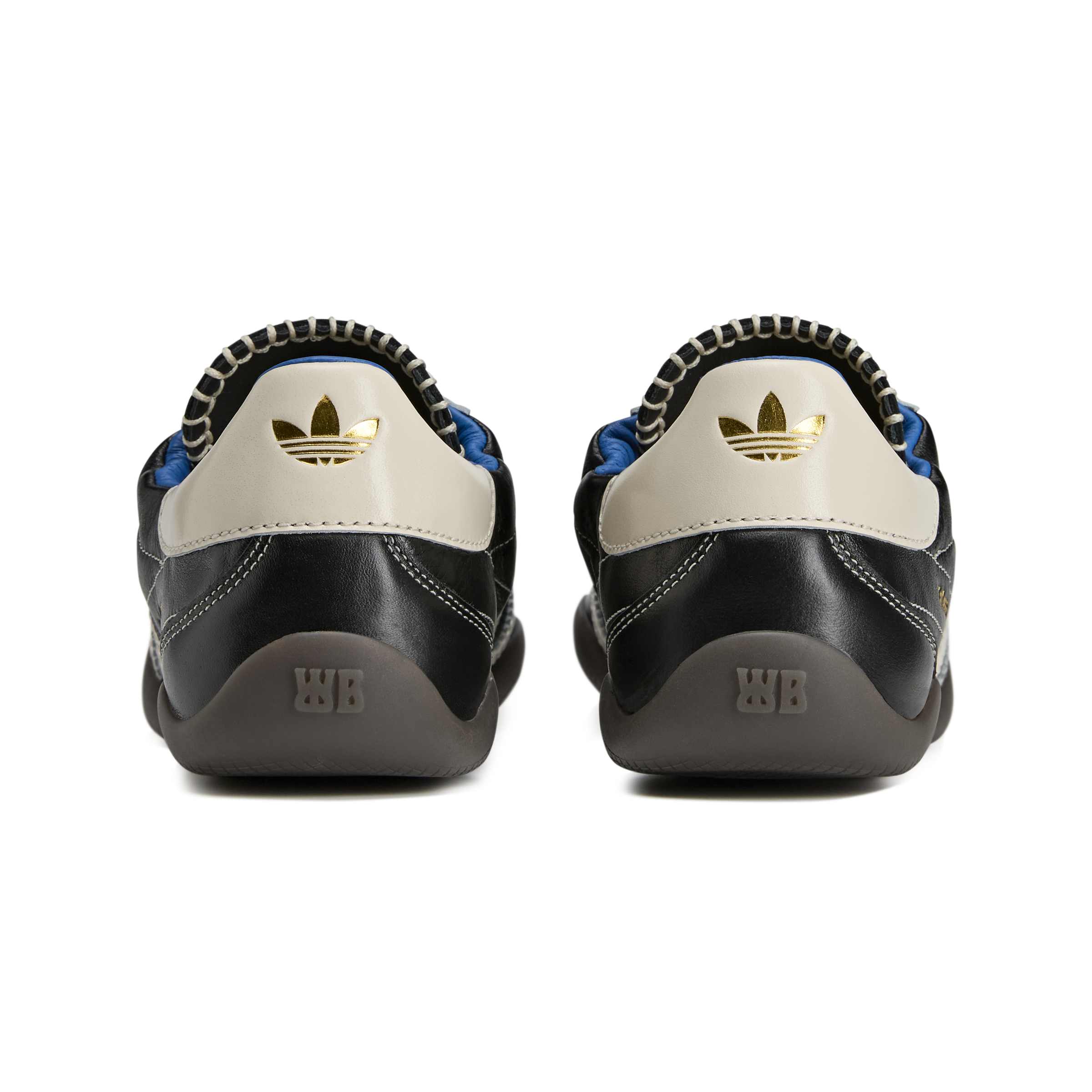 adidas WB Karintha OG Mens Shoes Color: Core Black/Cloud White/Lush Blue Style: KI8476 - Image 8